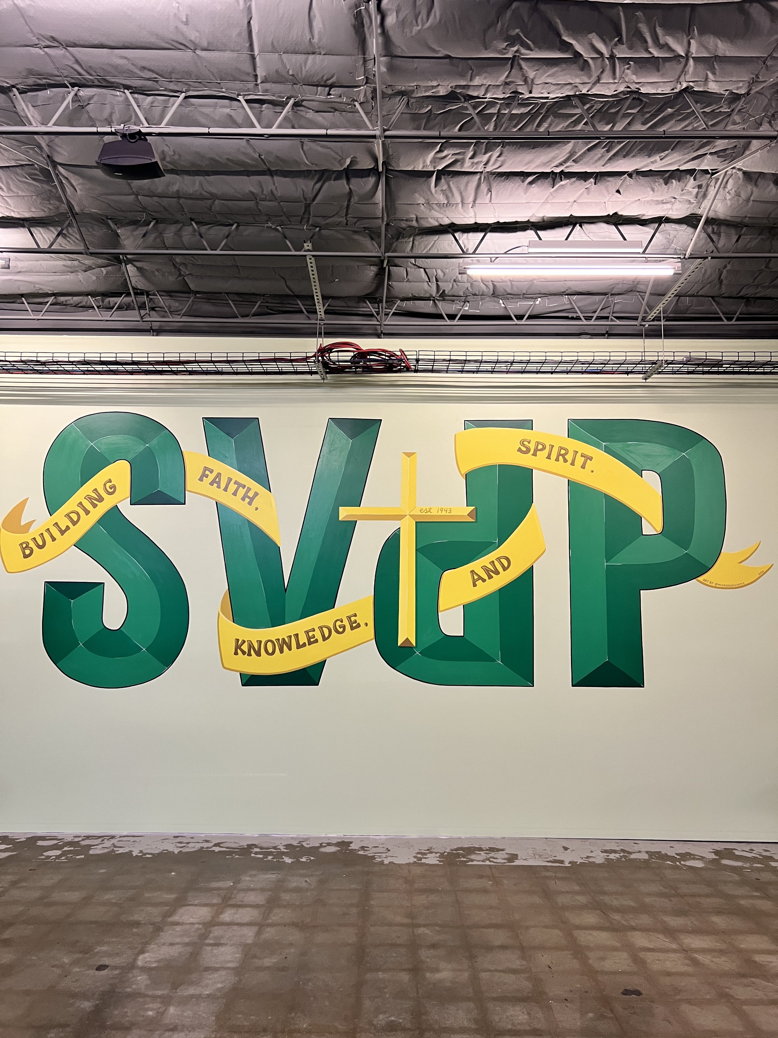 st. vincent de paul cafeteria mural