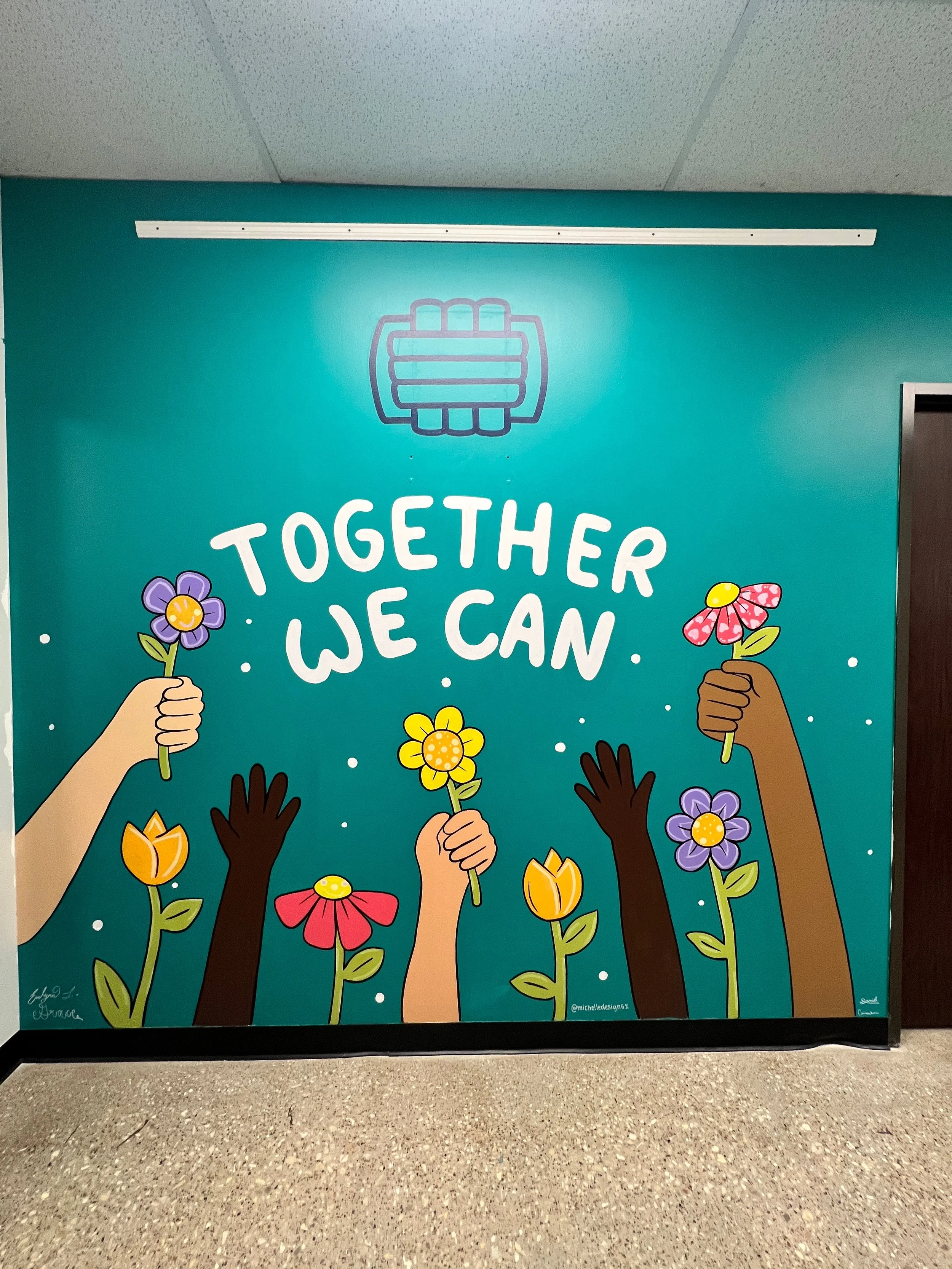 "together we can" mural