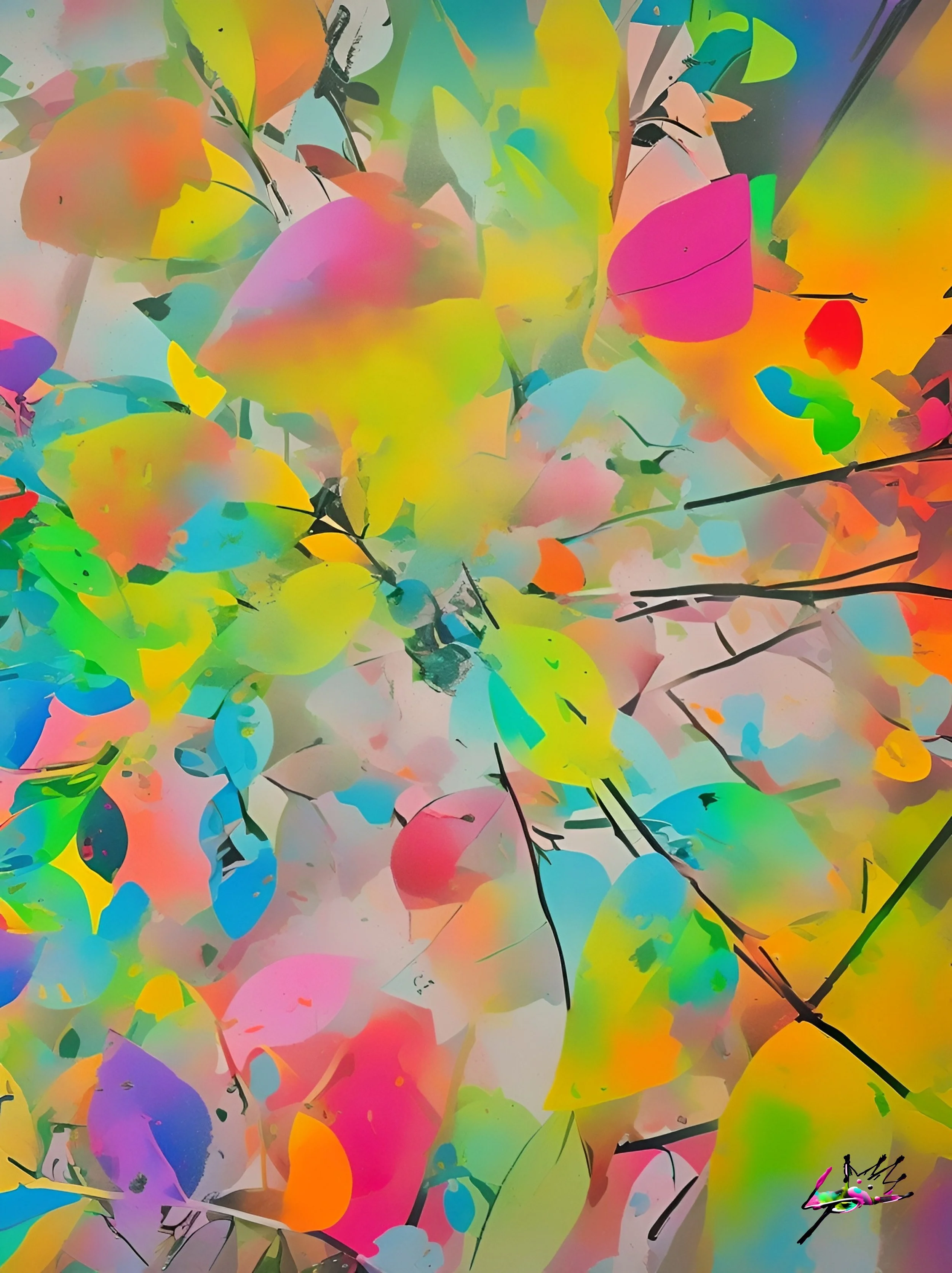 Title: Blueberry Bush Comp 2
Color unfolds in rhythm — leaves in motion, light in bloom. Its nature remixed into digital harmony.