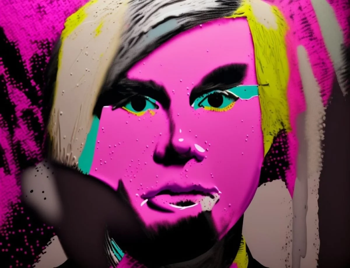 Lit POP Art – Andy – Comp 3
Saturated pinks, yellows, and teals converge to sculpt a new face of Pop. The drips, lines, and droplets suggest both the artist’s hand and digital precision — spontaneity meeting code. This work captures how icons mutate 