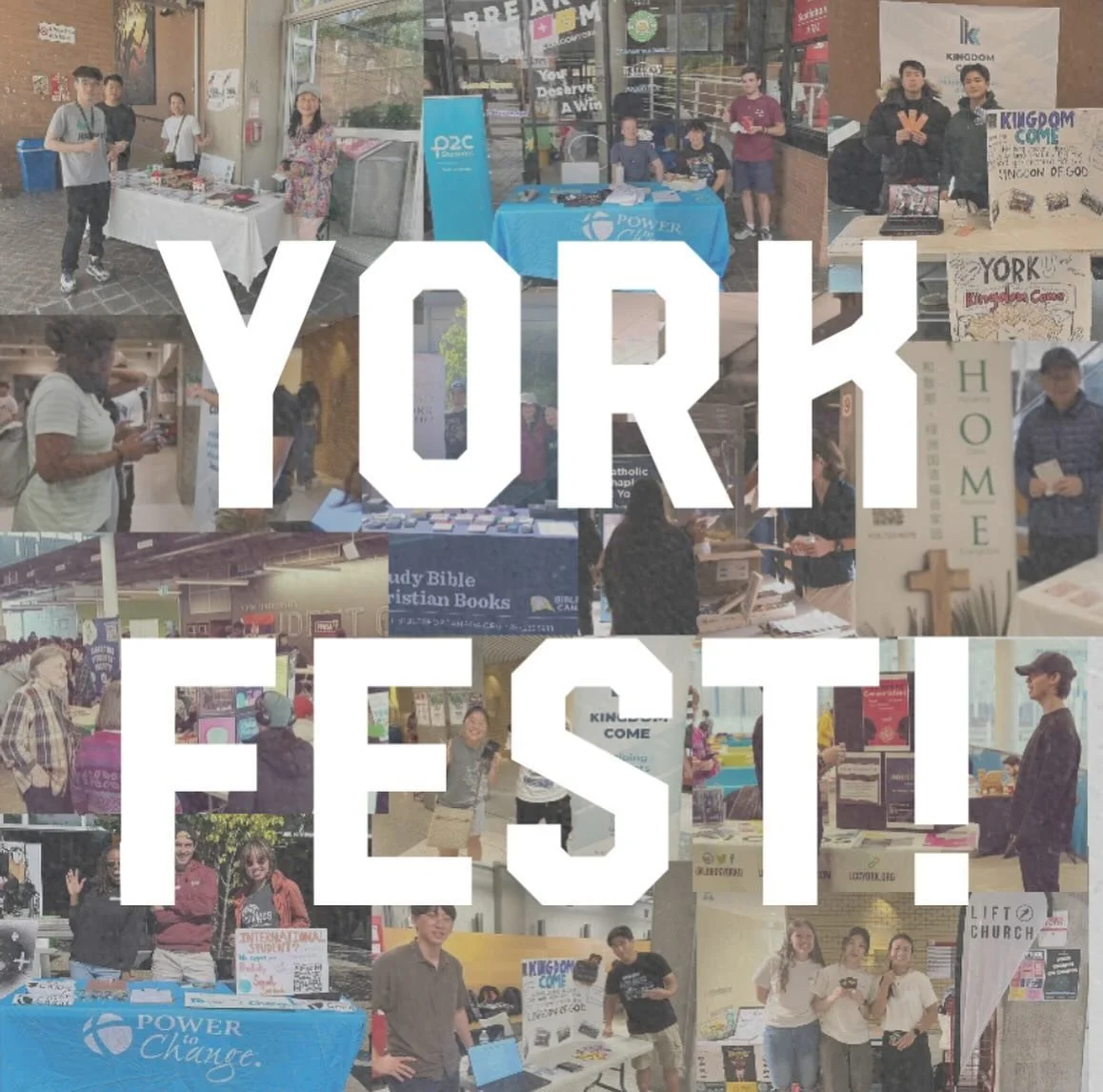 Hey York! YorkFest Festival Village is happening on Tuesday September 24th (TOMORROW) from 10am-4pm!!! There will be a club fair where many amazing Christian clubs will have tables! YorkFest is a wonderful opportunity to meet and learn more about the