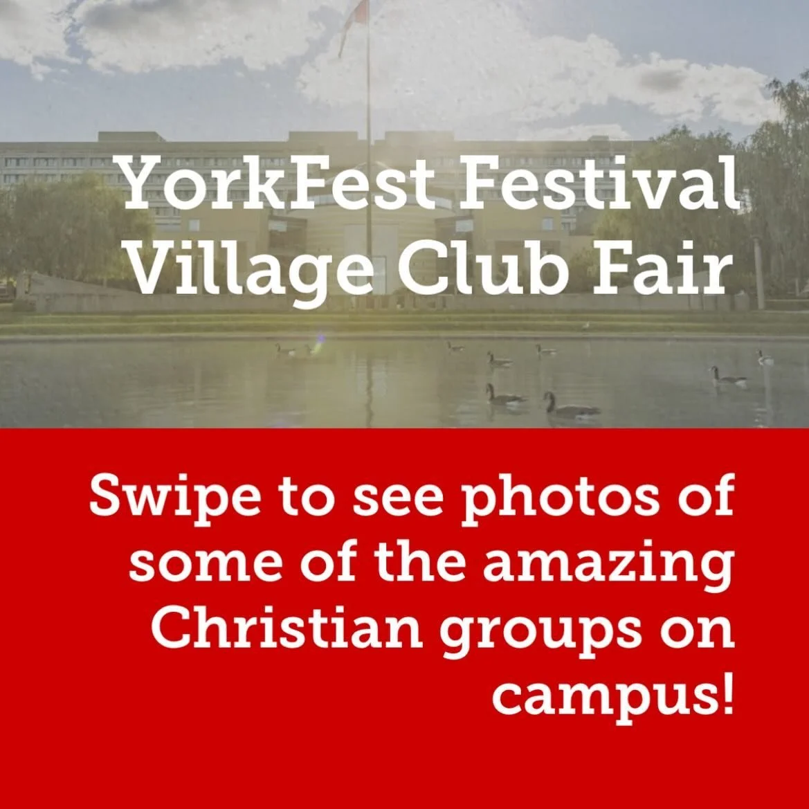 Hey everyone! Here are some photos of some of the incredible Christian clubs on campus taken at the YorkFest Festival Village club fair today!