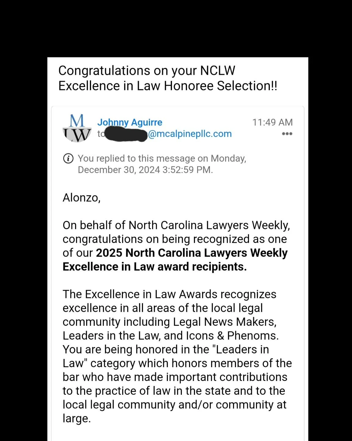 Super humbled! 
Super grateful! 
Super blessed!
2025 is going to be one of the most important years of my life, and I'm excited for all the overflow lessons, growth, overcoming, and success it will bring based on God/Jesus Christ/Holy Spirit working 