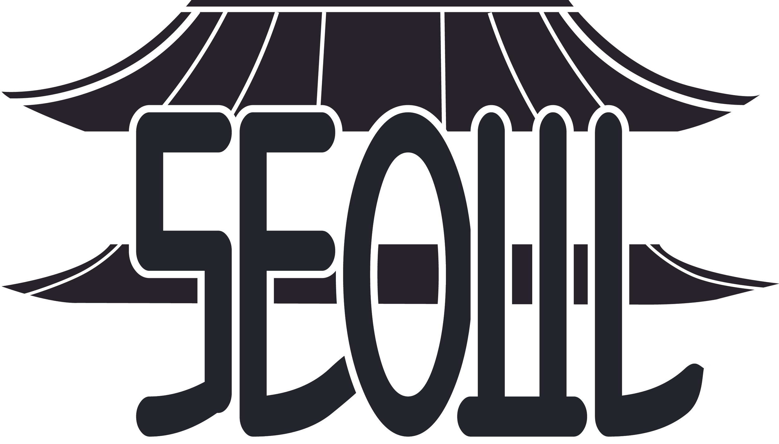 A practice logo design for the city of Seoul, South Korea. (B&W VER.)
