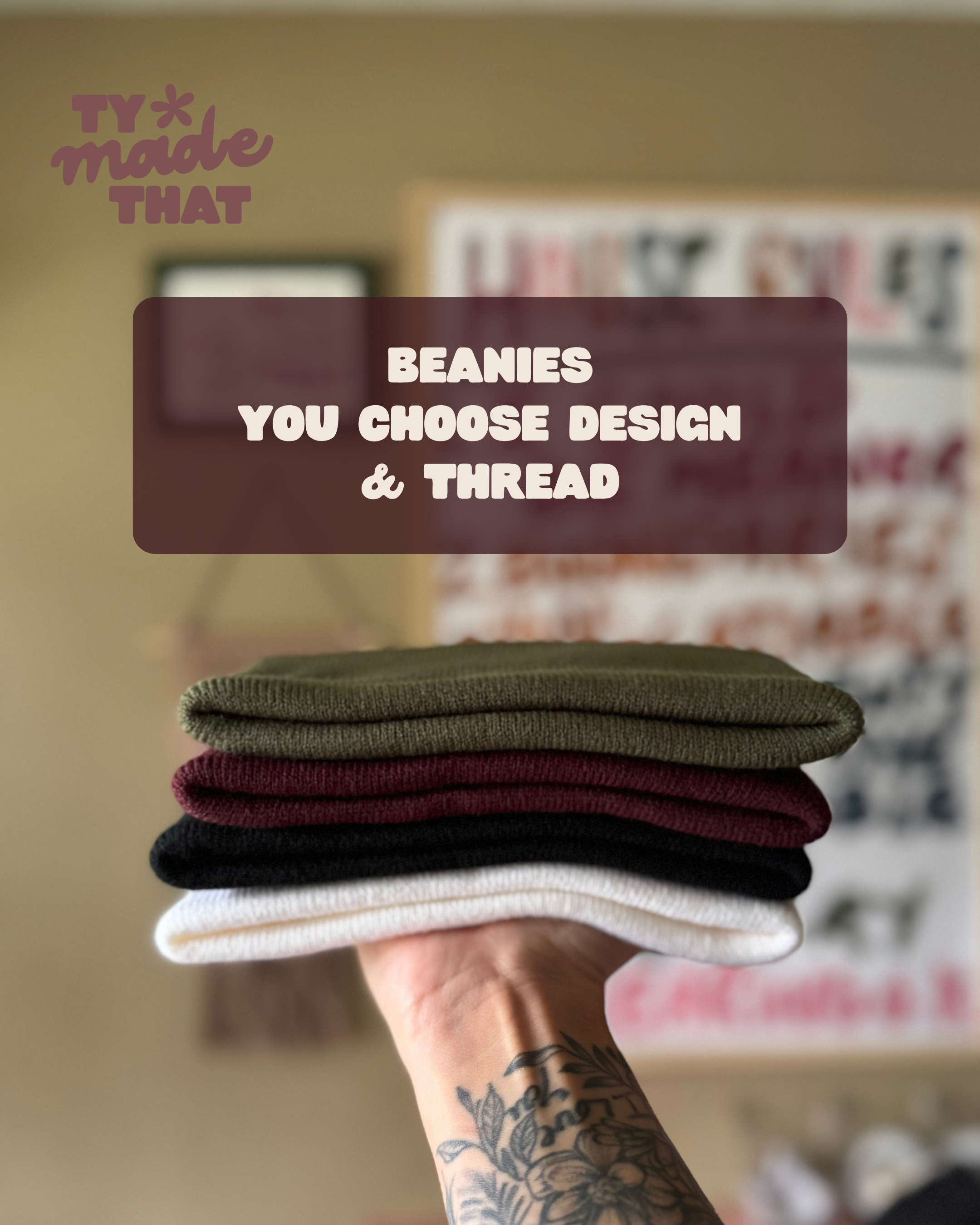 Embroidered Beanie