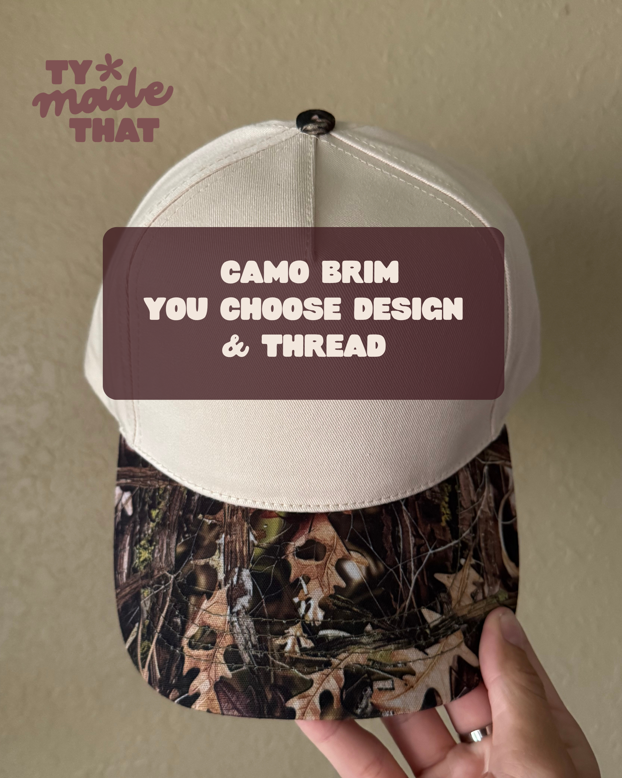 Camo Brim Embroidered Hat