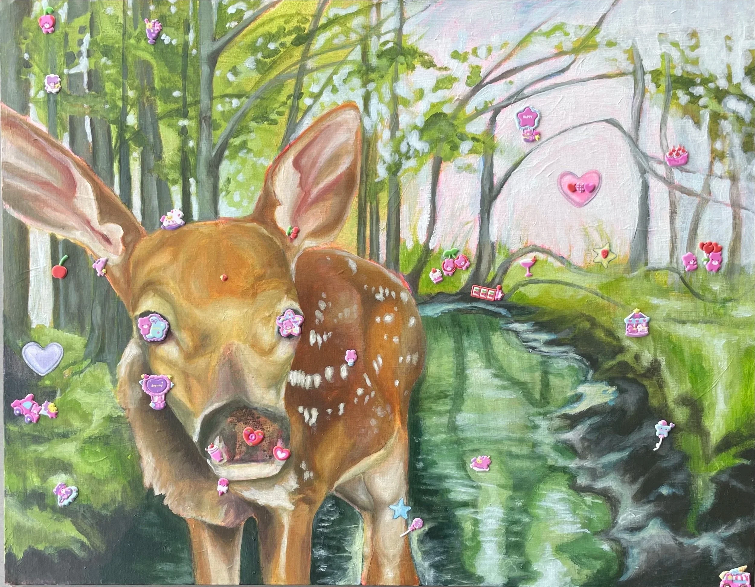 Untitled, acrylic on canvas 2x3ft