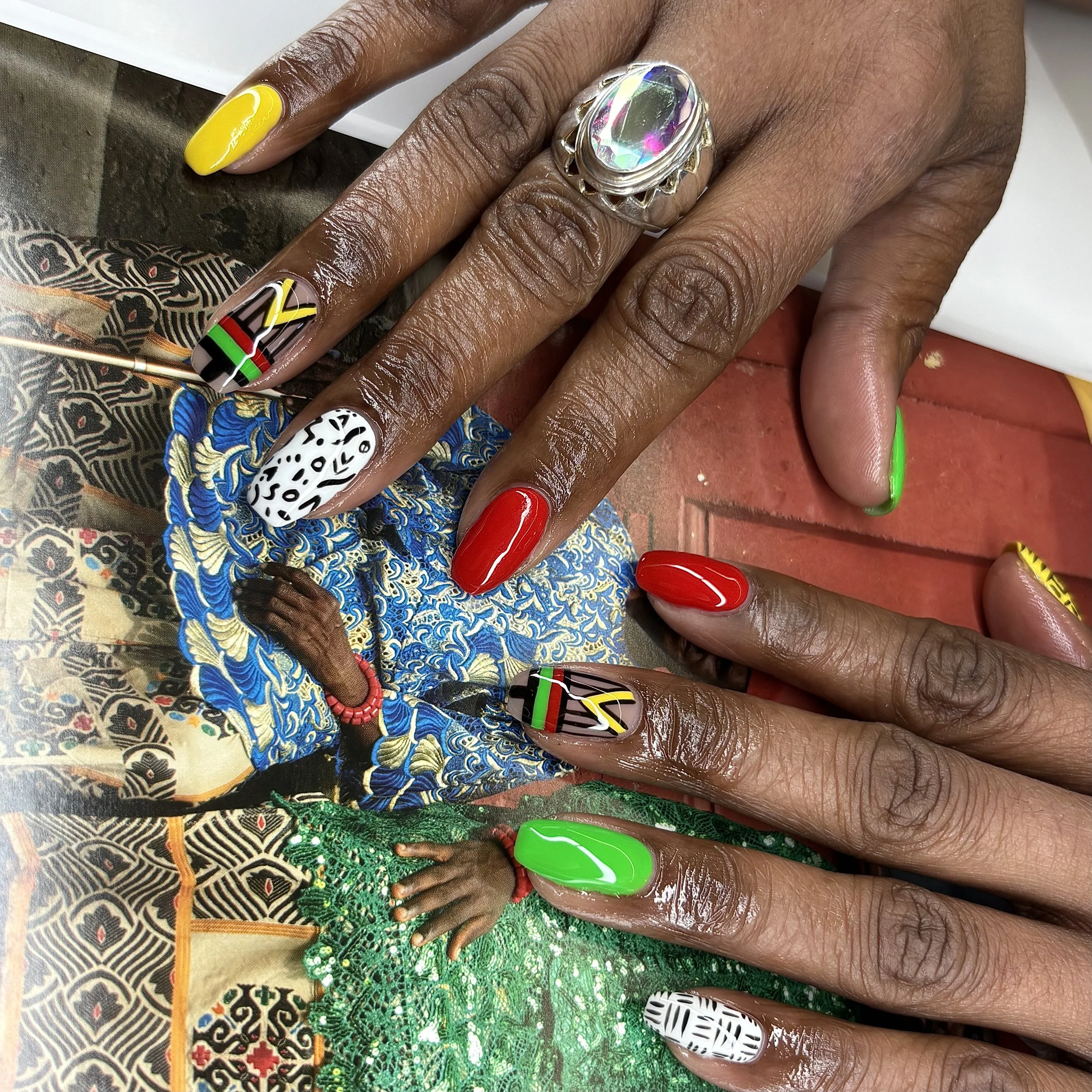 TIPS 312 Juneteenth nail art inspo