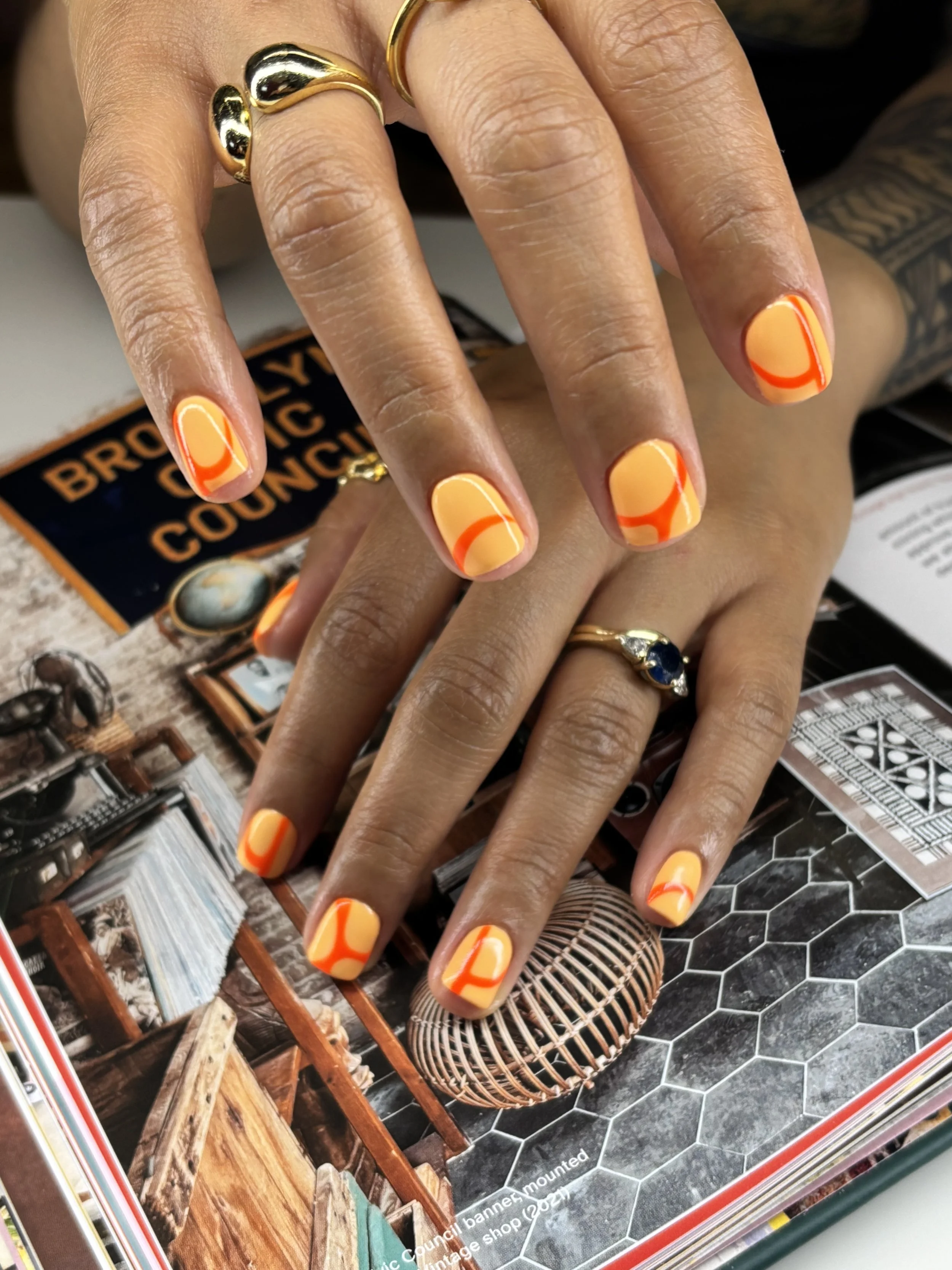 TIPS 312 abstract nail art