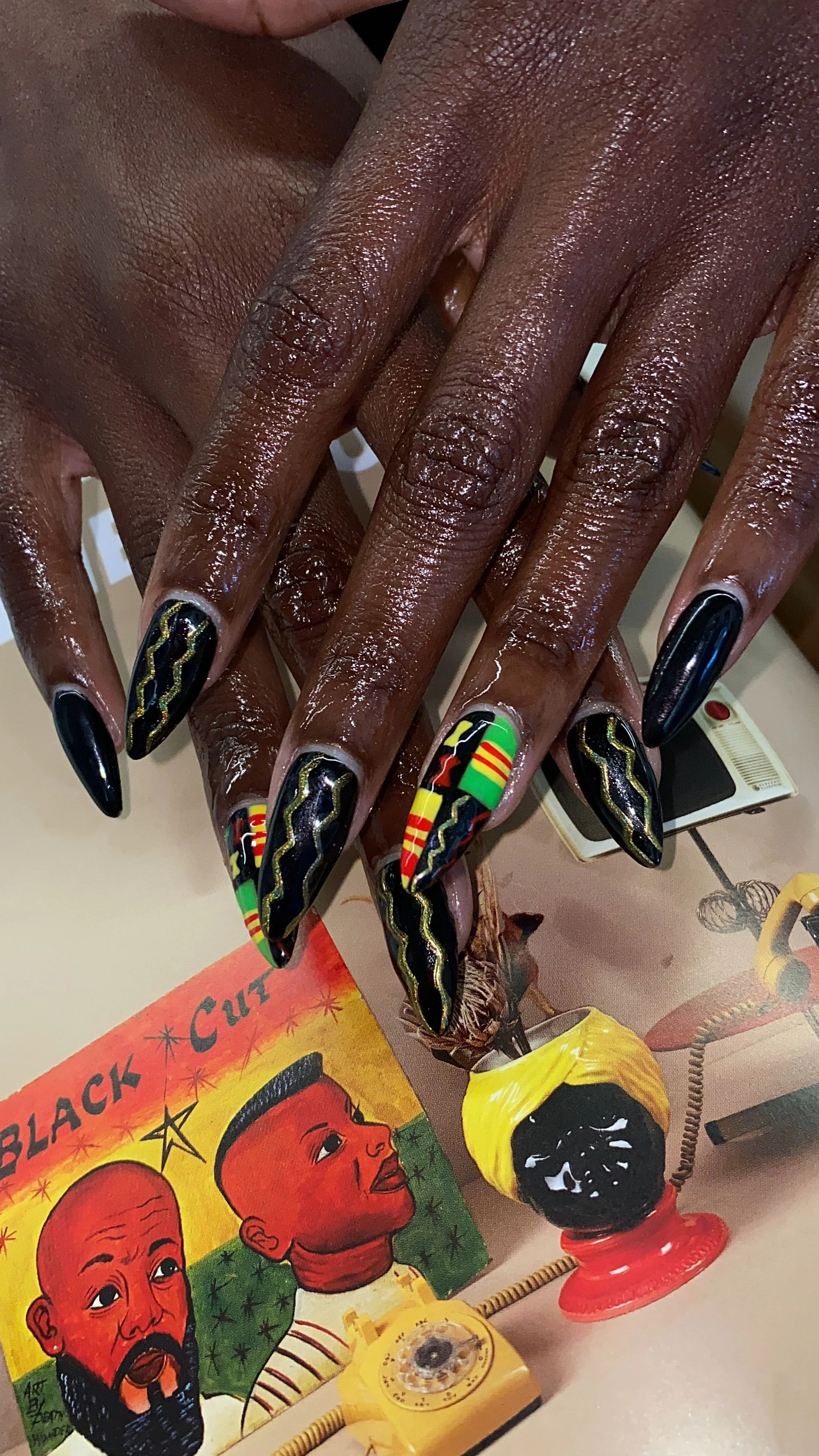 TIPS 312 juneteenth nail art inspo