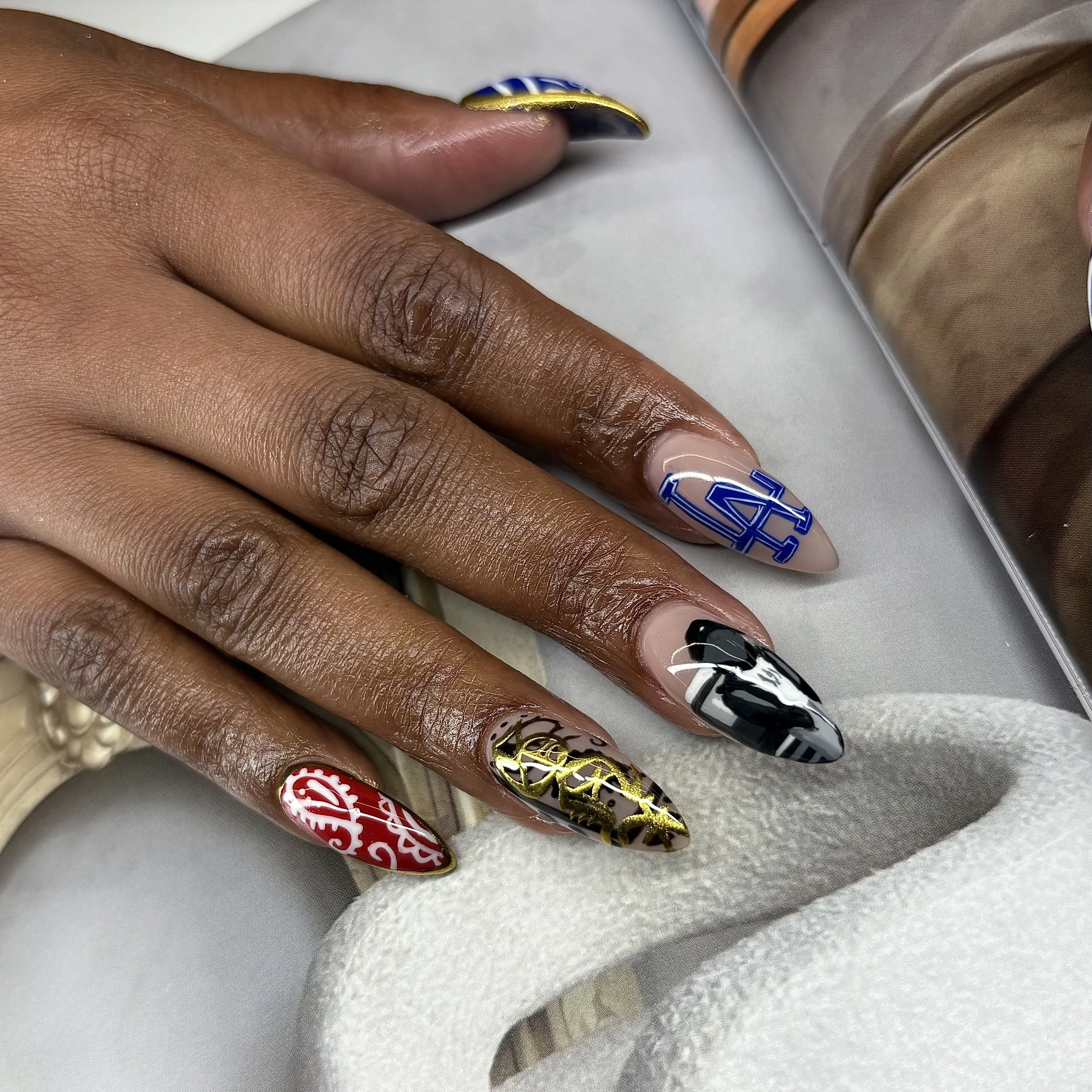 TIPS 312 overlay with hand painted designs
