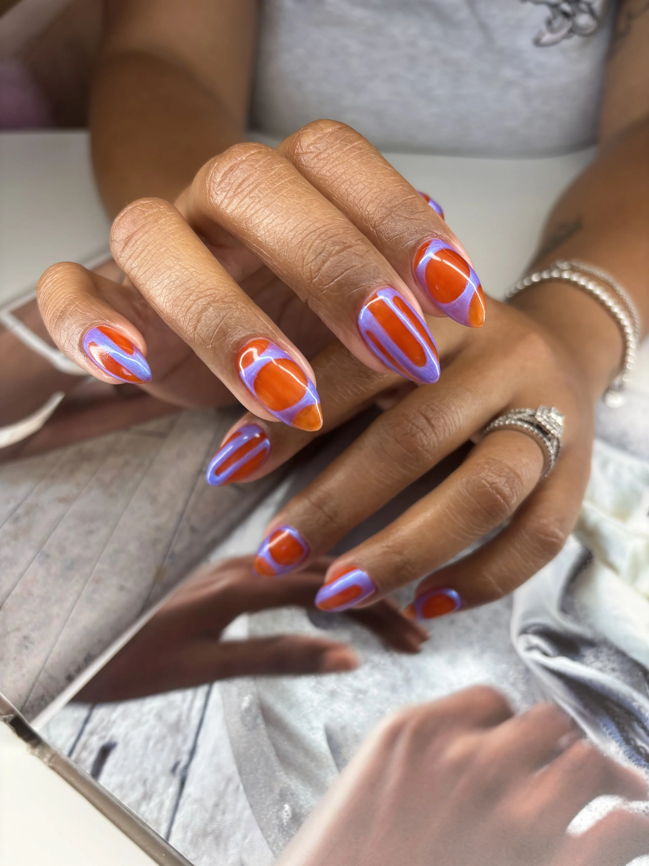 TIPS 312 abstract nail art