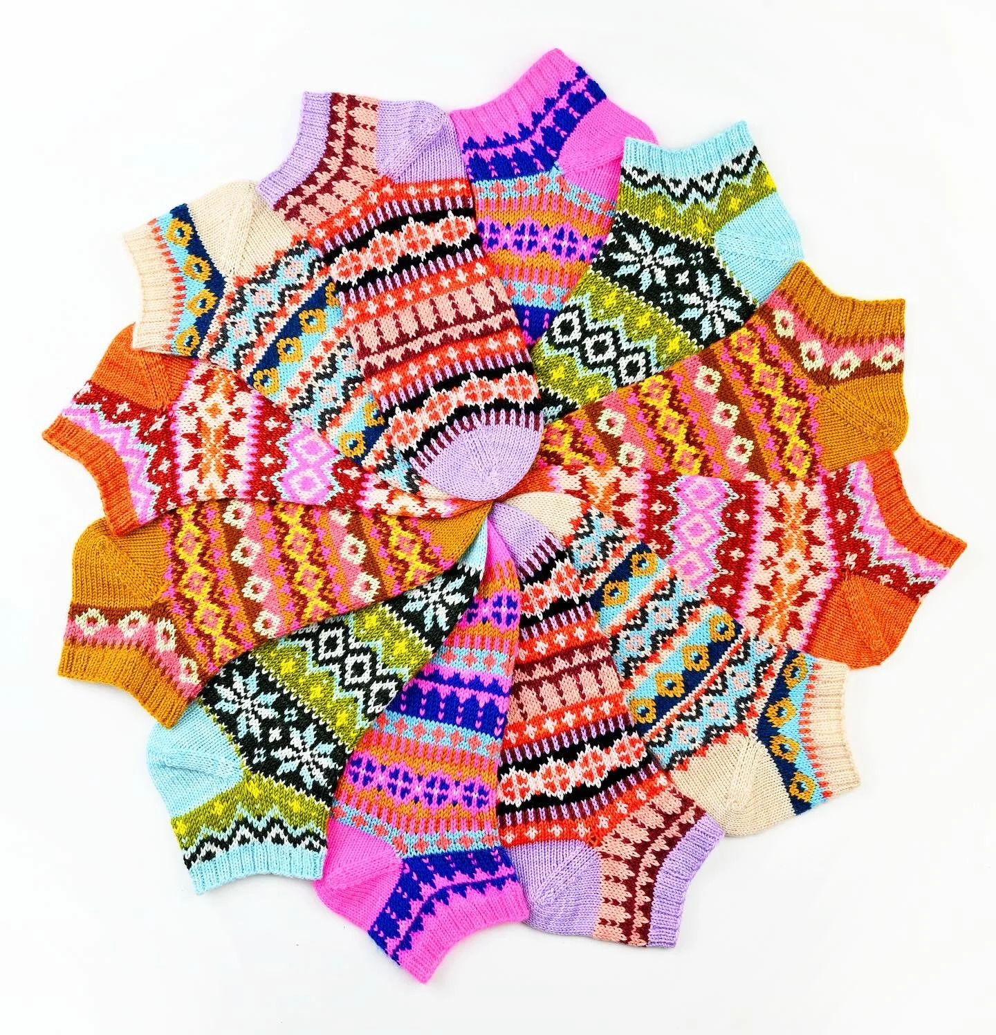 🎉 Shorty Sock Set Vol. 3: Fair Isle Inspired is HERE!! Three brand new colorful, festive patterns all in one delightful pattern set! Enjoy an introductory 15% off discount with code SHORTY3 (newsletter subscribers check your inbox for your special c