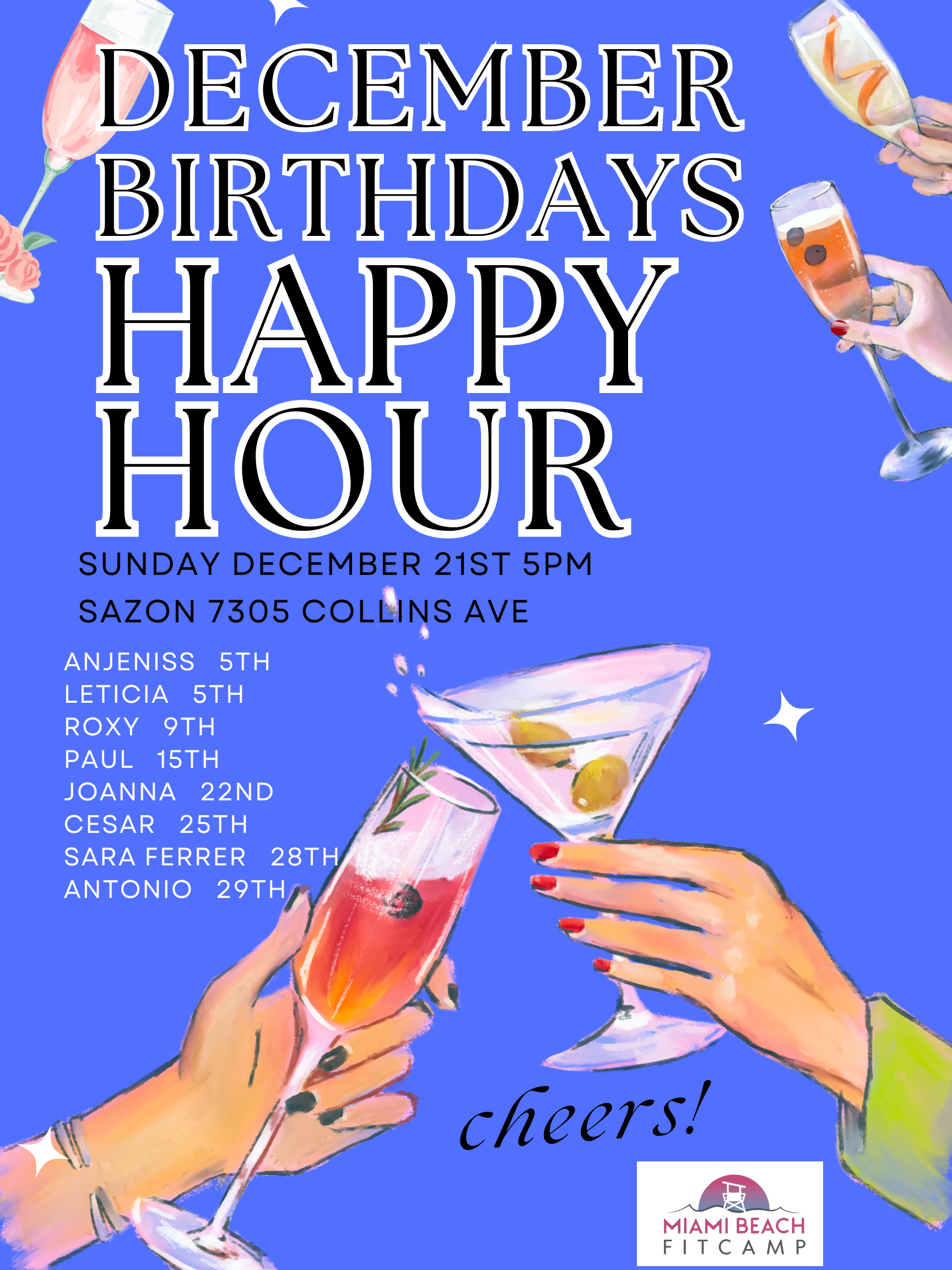 December Birthdays Happy Hour