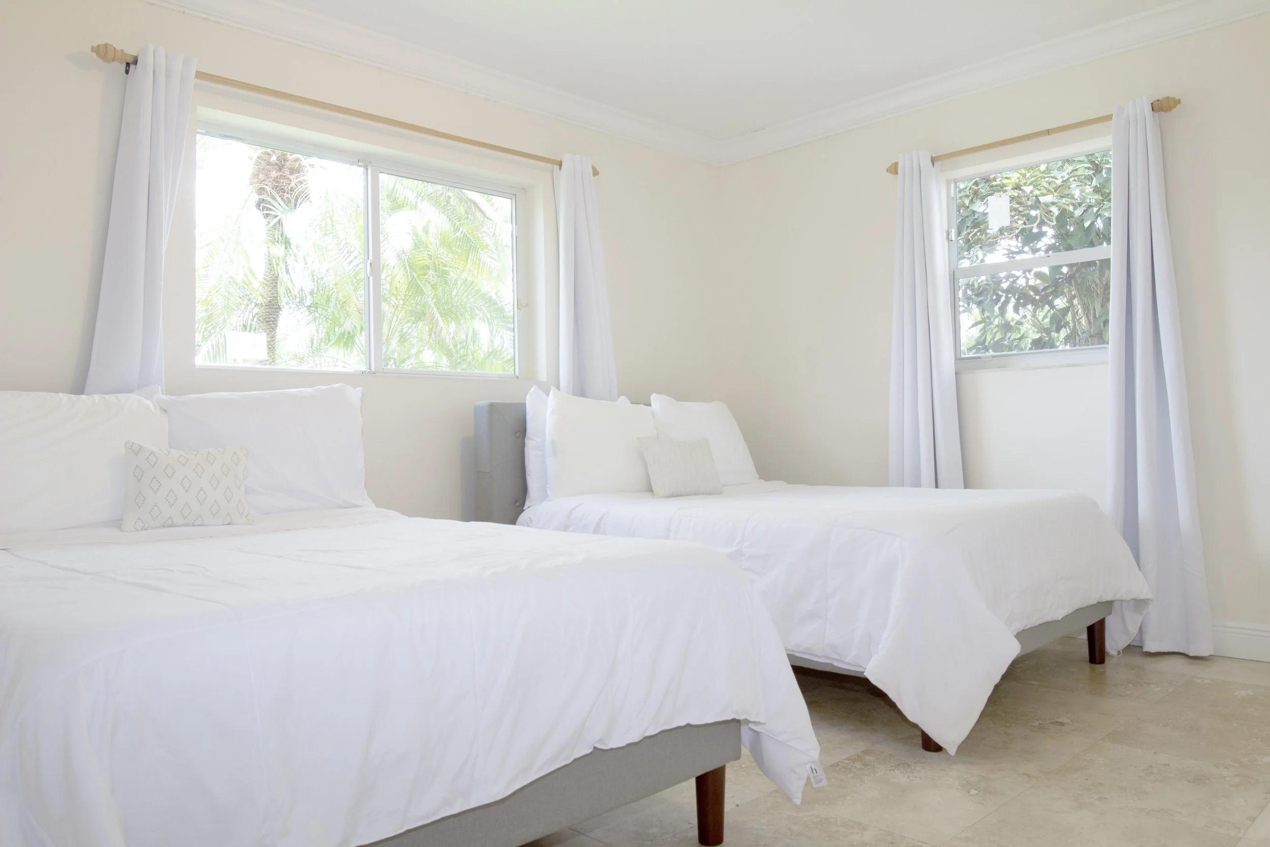 Bedroom No. 2 with two double beds