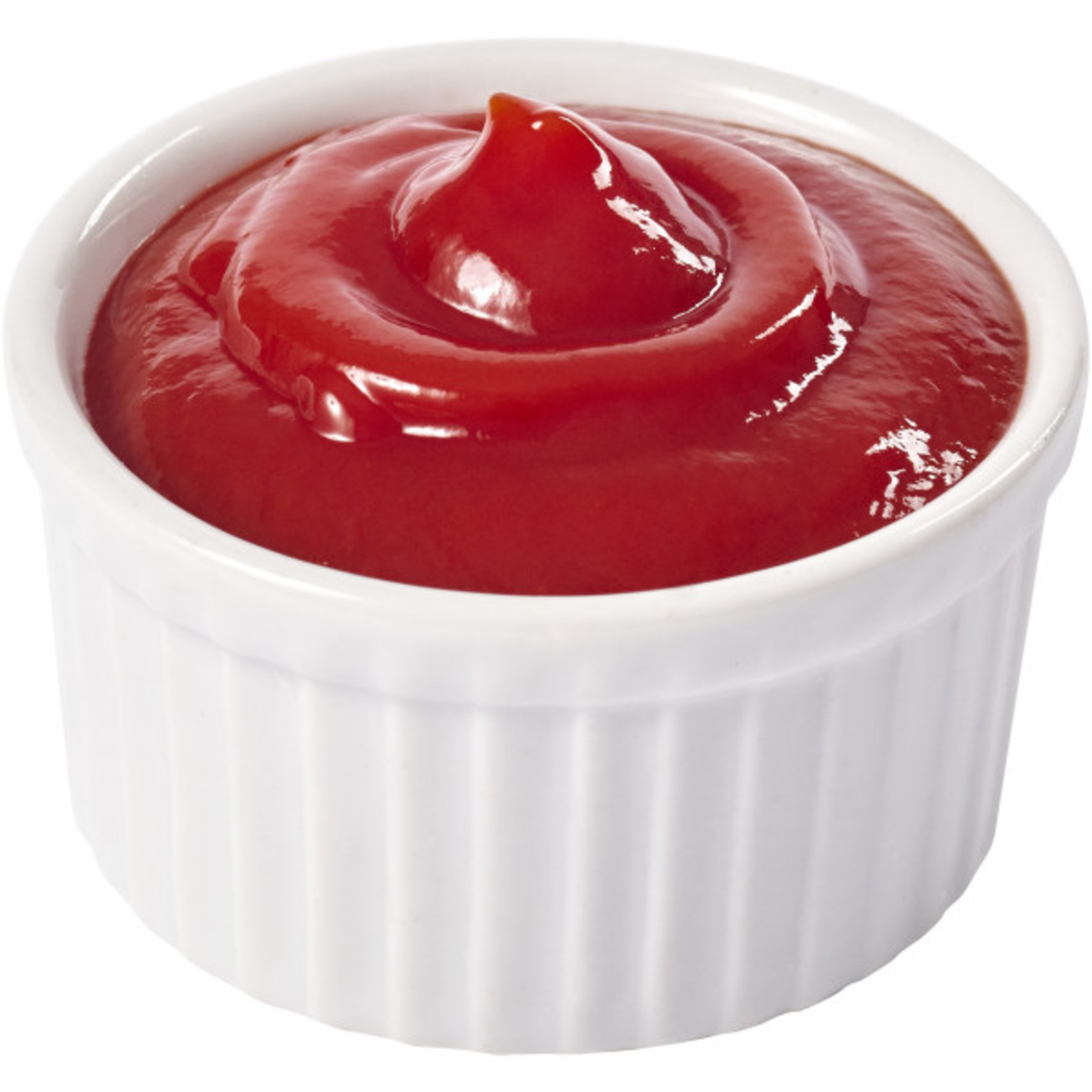 Ramekin filled with ketchup, representing your product idea