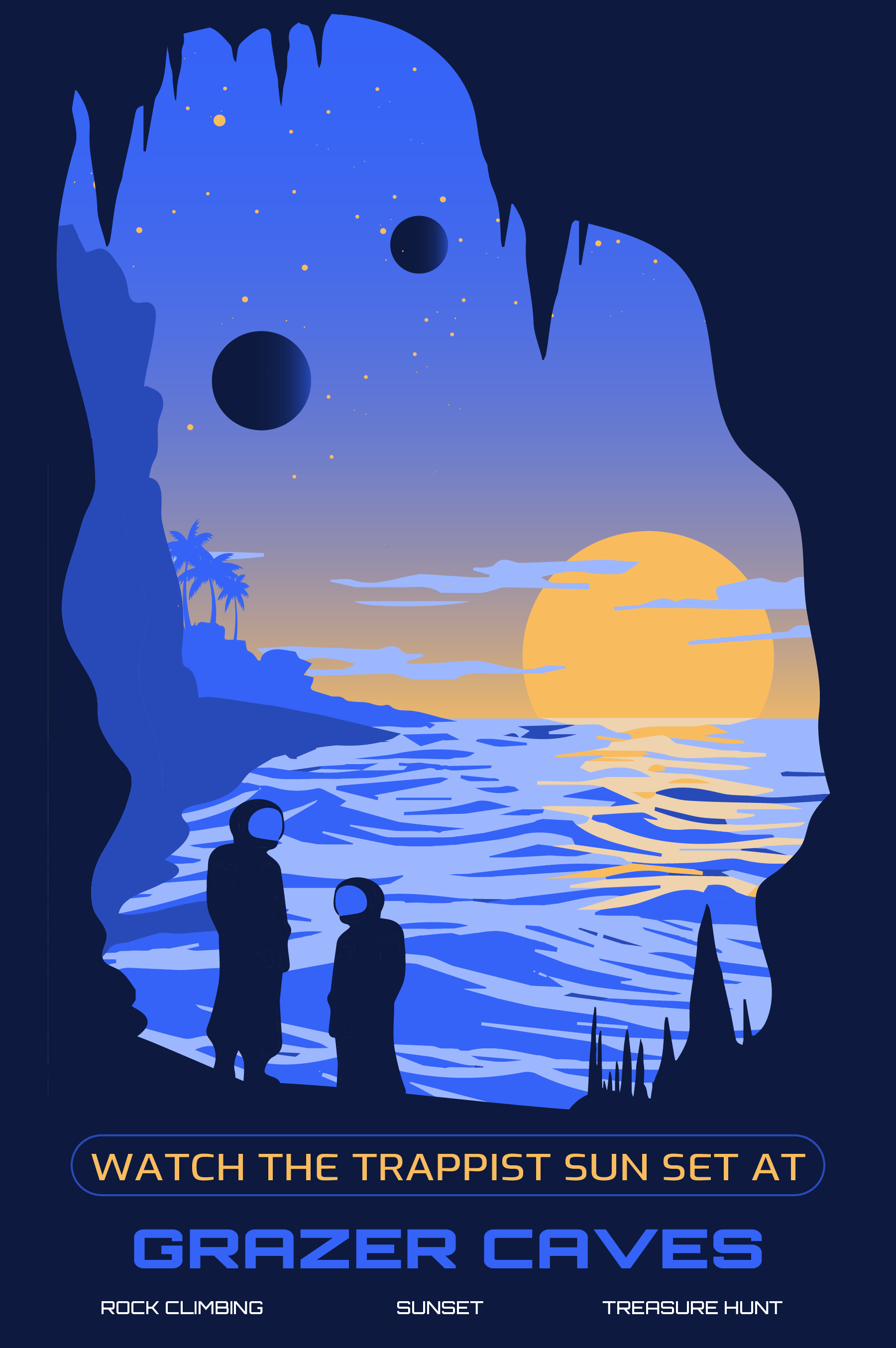 Planet Poster of Trappist 1E