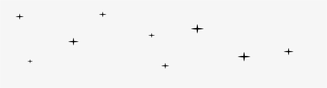 Scattered sparkle star pattern from the Candle brand system