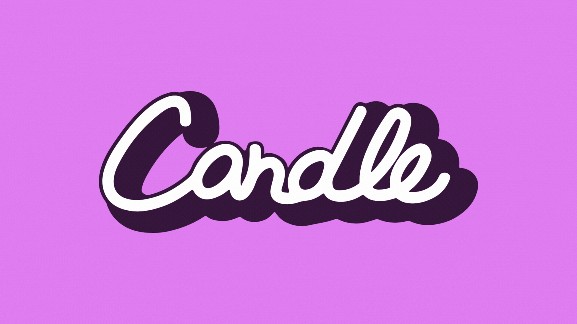Animated Candle logo cycling through brand colors