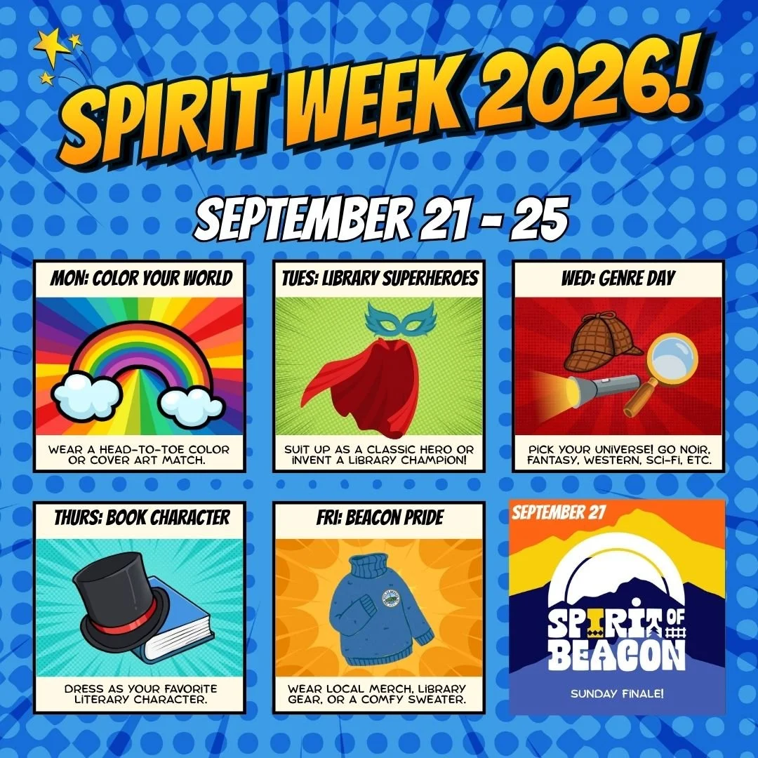 A comic book style image showing the various themed days for Spirit Week 2026
