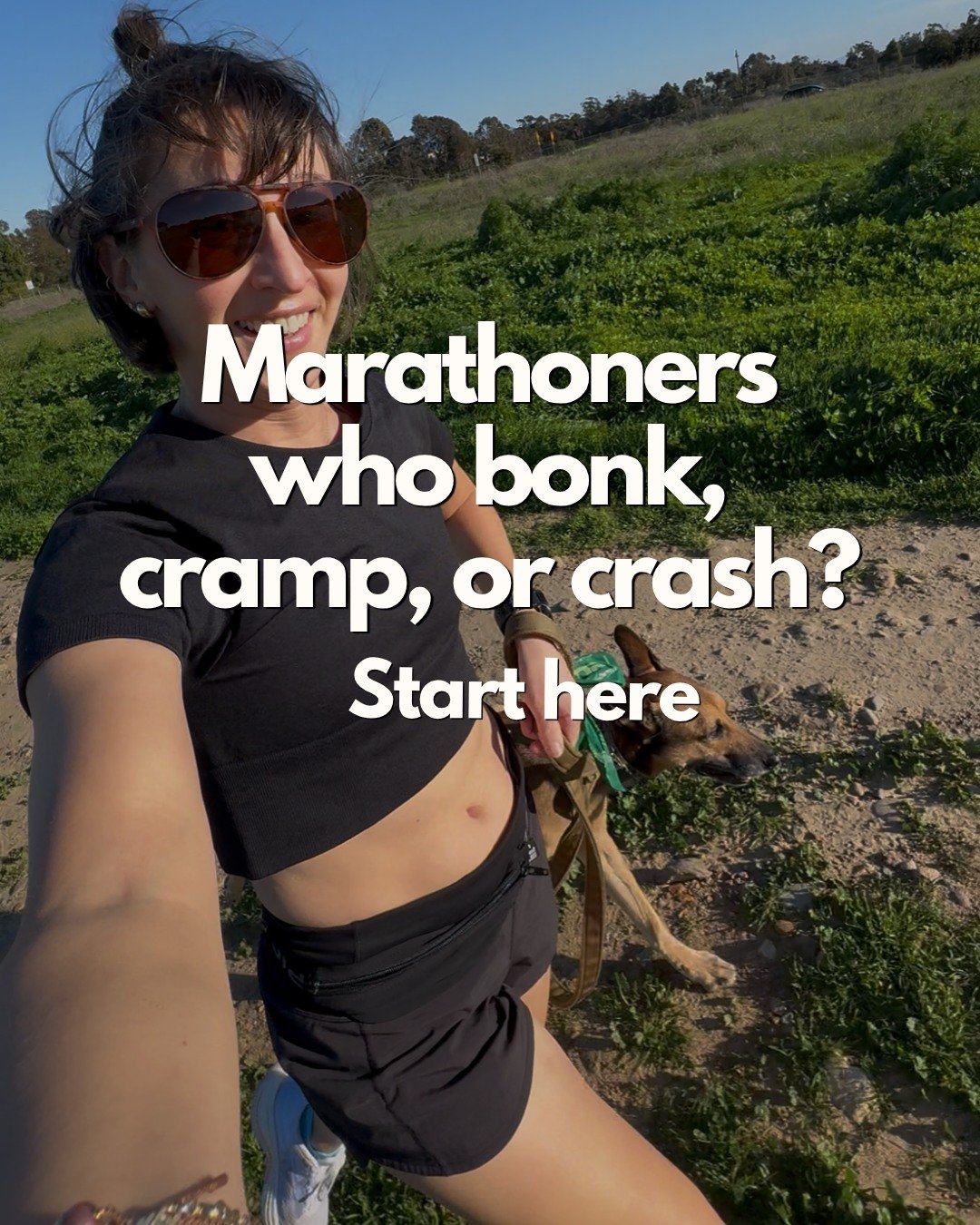 New here? I'm Shelby, a sports dietitian (CSSD) who helps marathoners stop guessing about fueling.

I went to school for nutrition and still under-fueled through Boston training. Now I help runners who bonk, cramp, or crash figure out what to eat and