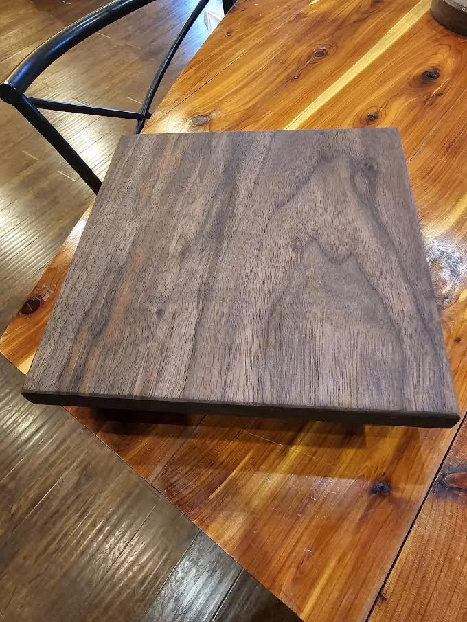 Handcrafted Walnut Riser  Solid Wood Decor  JD’s Woodshop Alabama