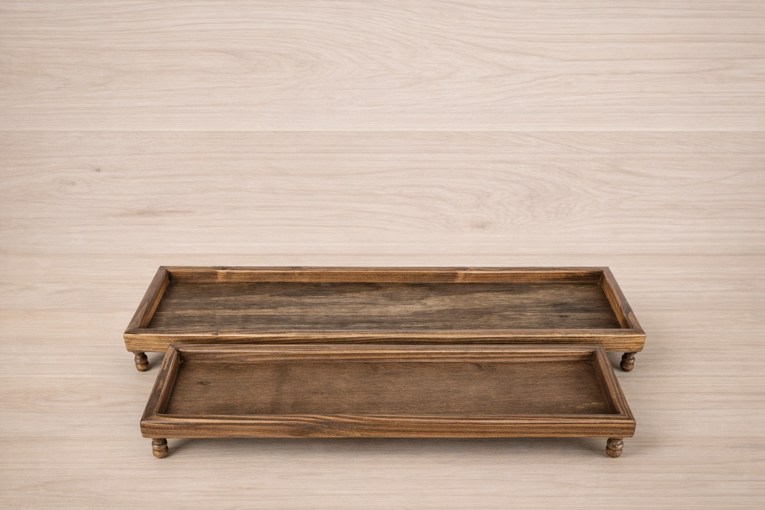Wooden Riser Tray Set
