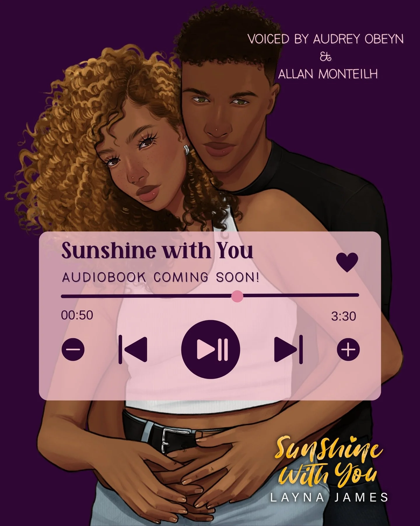 Sunshine with You is coming to audio! Ashlie &amp; Hunter will be voiced by the wonderful @carmenseantelnarrator and @your1stvoice , coming to audiobook platforms soon😍 a big thanks to @abbookservices for producing this one!

📖Sunshine with You, a 