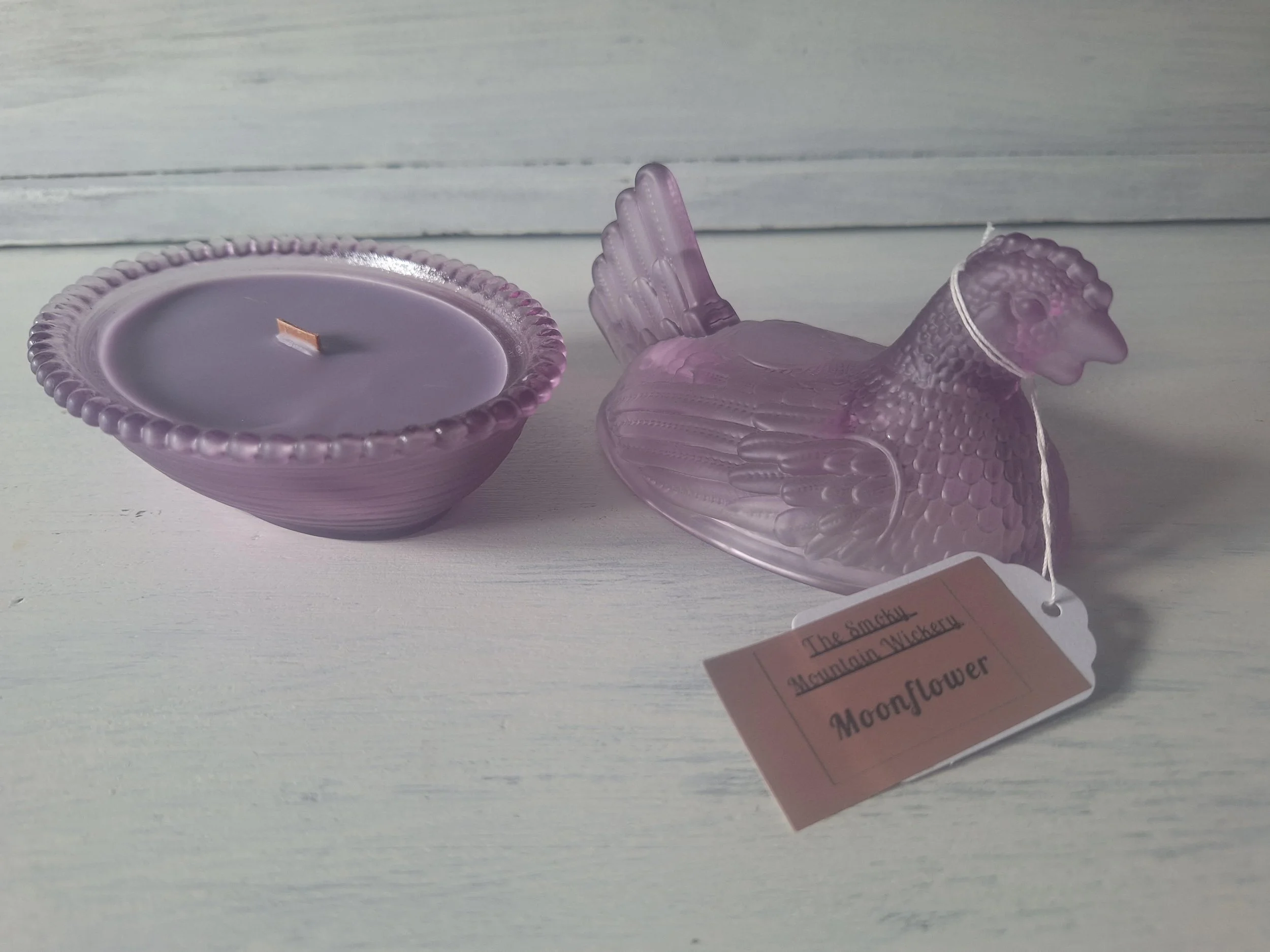 Hen on Nest Candle - Moonflower Scent