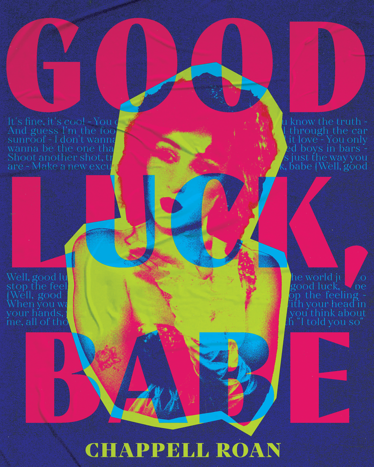 Chappell Roan "Good Luck Babe" Concept Poster