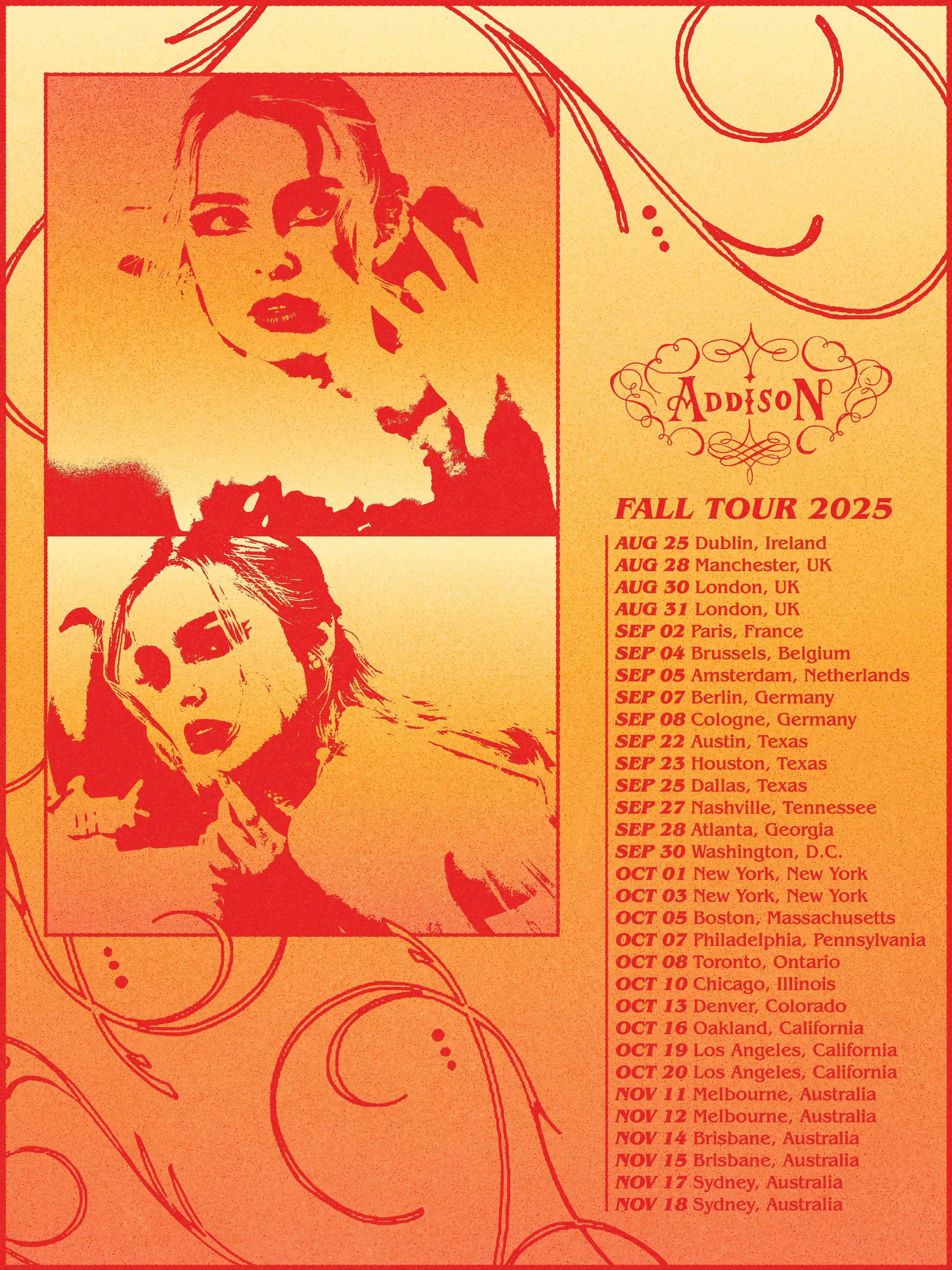 Addison Rae Concept Tour Poster