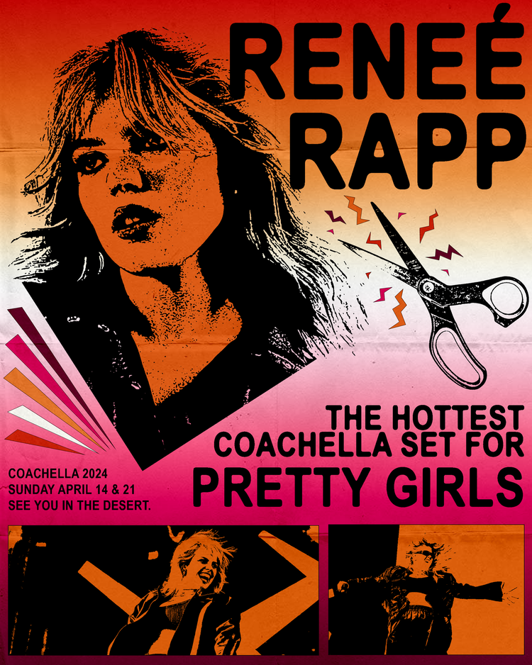 Reneé Rapp Coachella Concept Poster