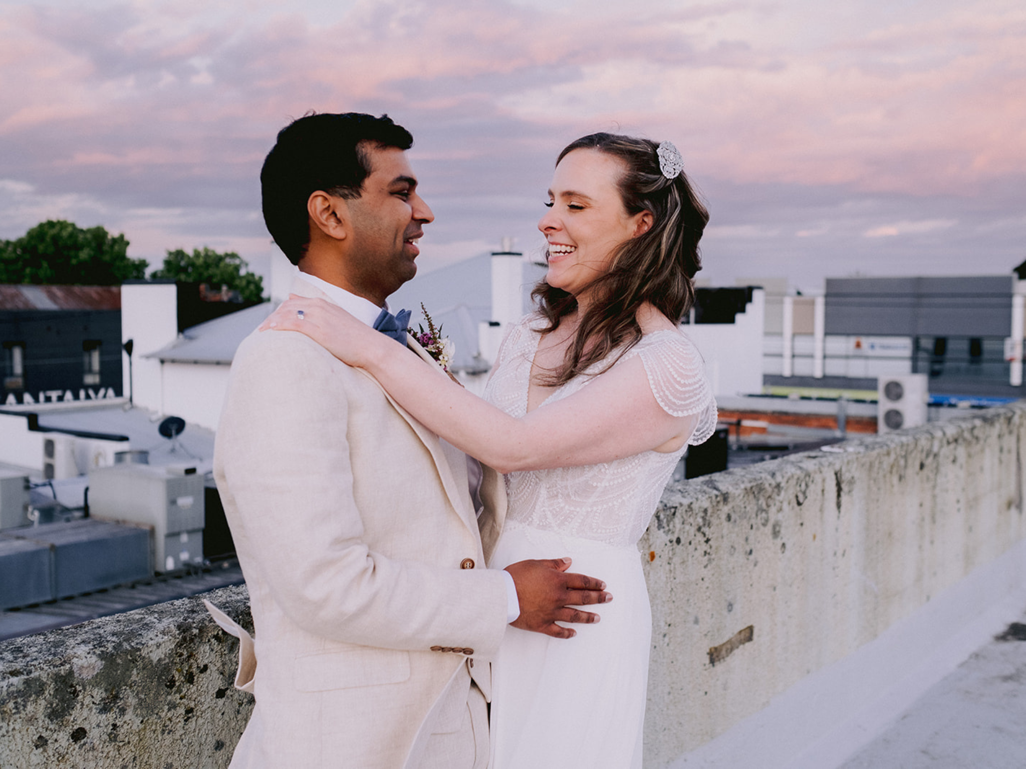 Bride and groom portraits at the Post Office Hotel wedding