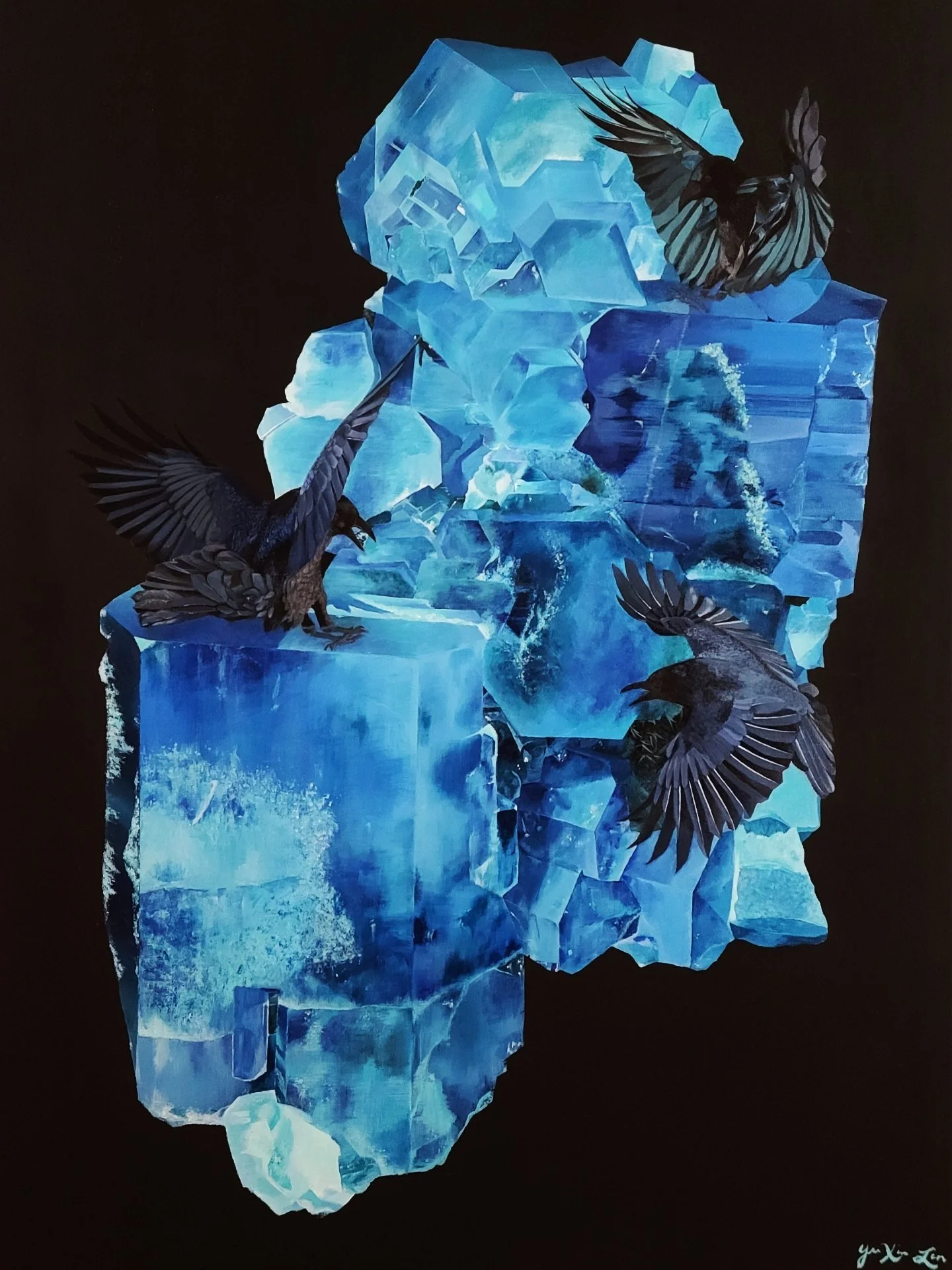 Aquamarine - Gem Study 3
Acrylic on Canvas