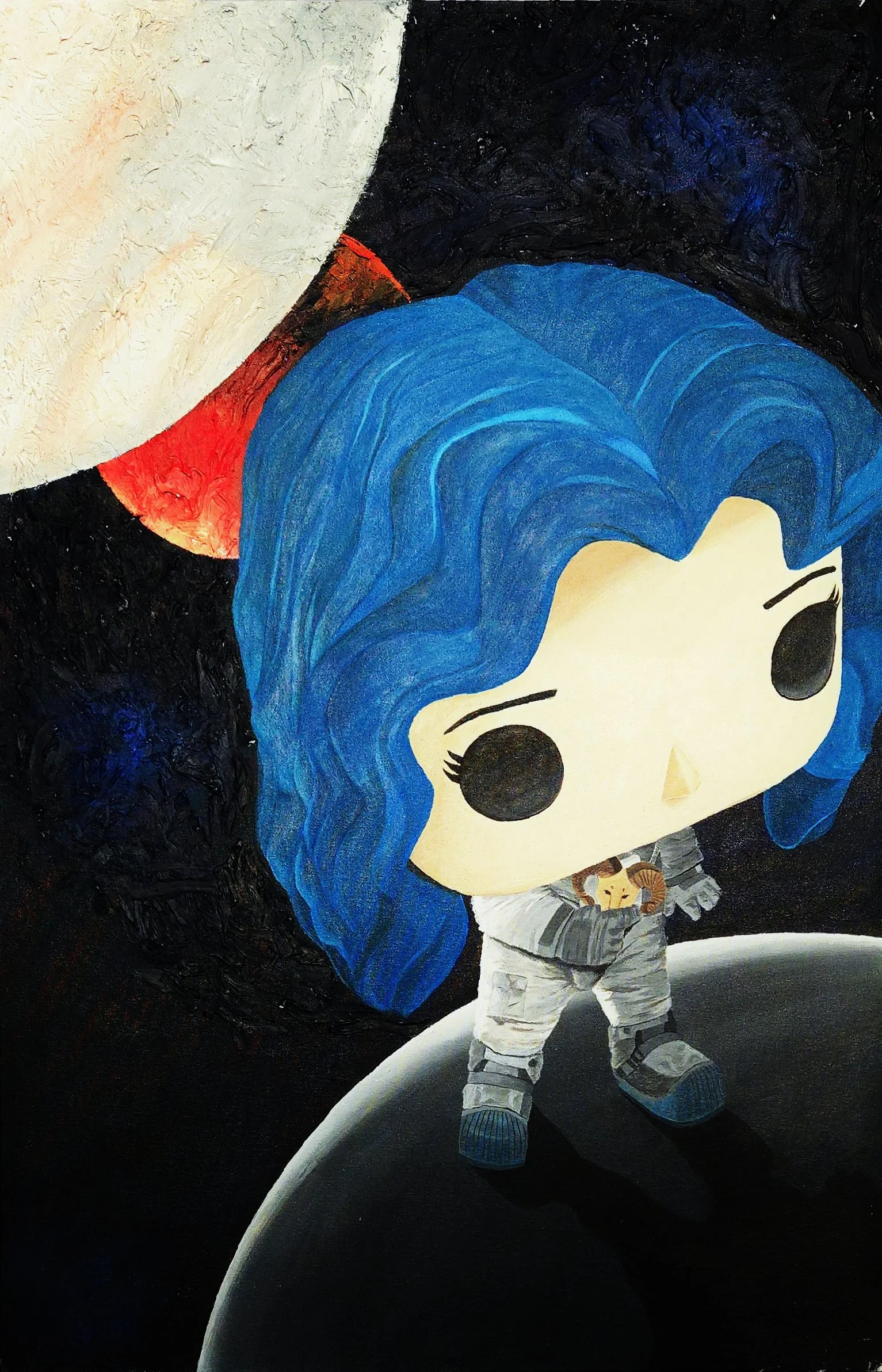 Mercury Space
Acrylic + Modeling Paste on Canvas