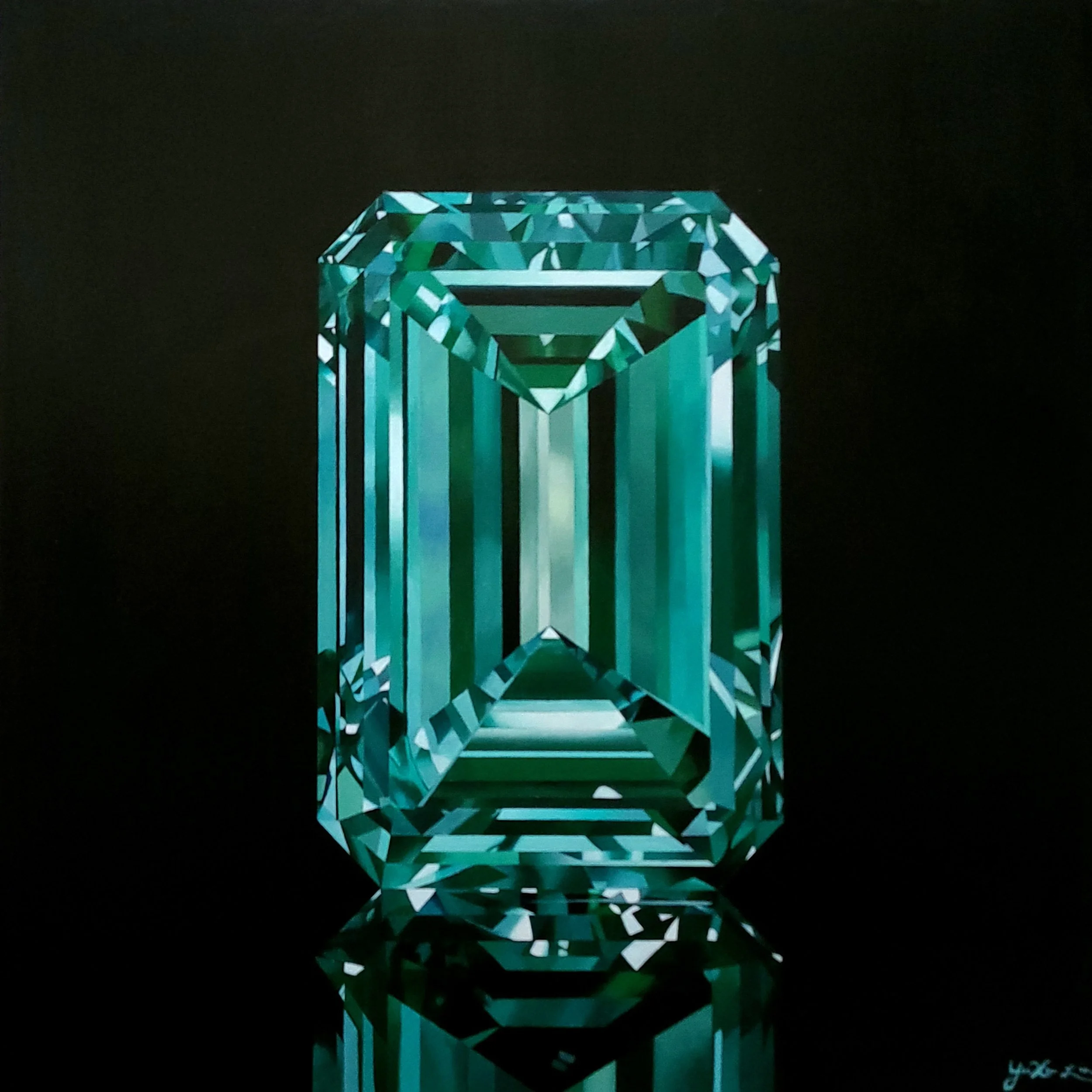Emerald - Gem Study 2
Acrylic on Canvas