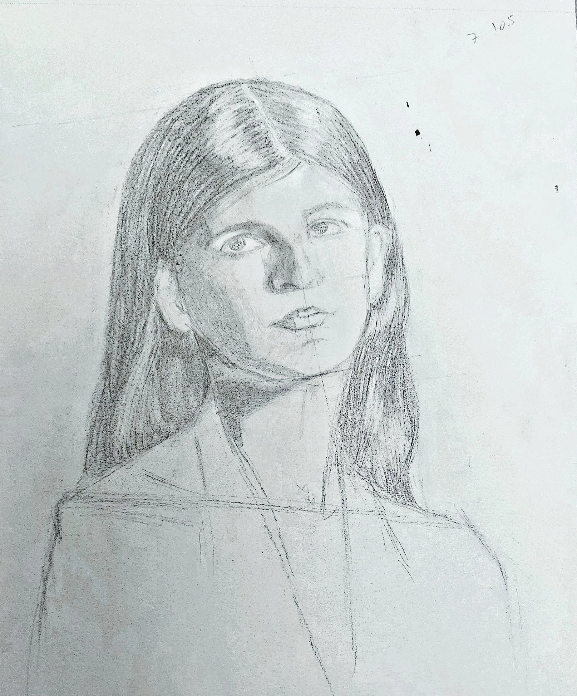 Her Daughter
Pencil on Paper