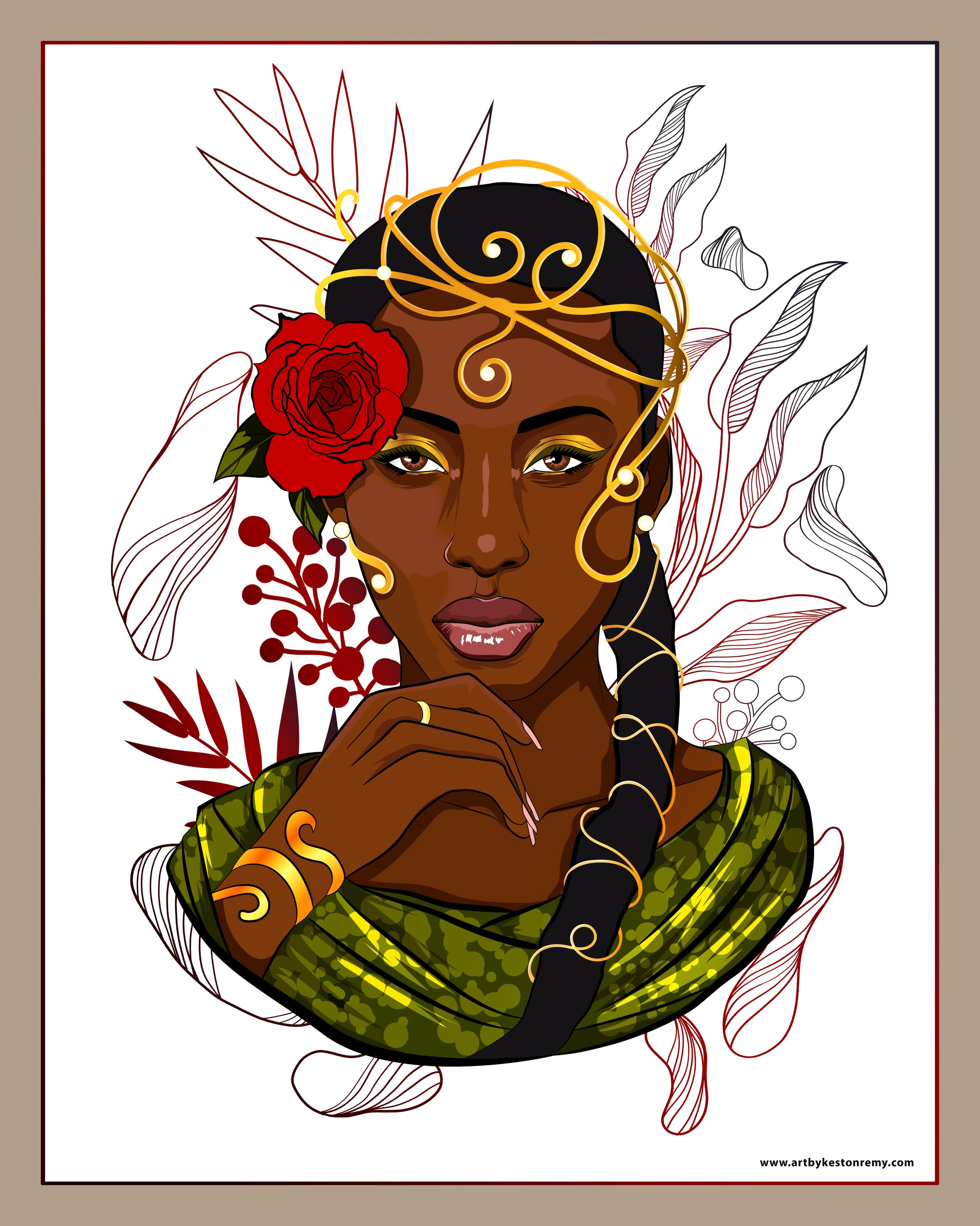 art-by-keston-remy-afri-beauty- portrait-poster-boho style with portrait 1 copy_JPEG_5%.jpg
