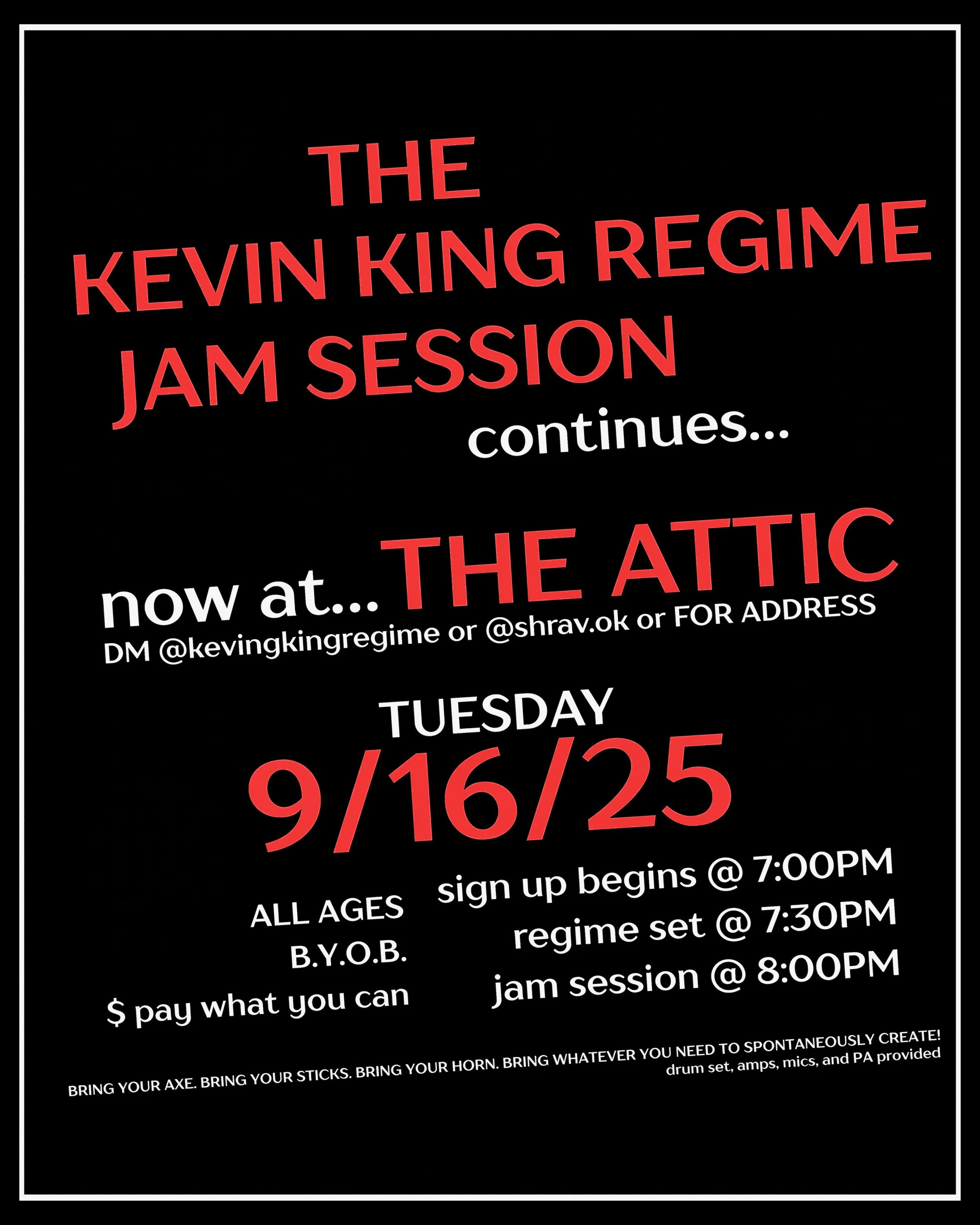 Kevin King Regime Jam Session