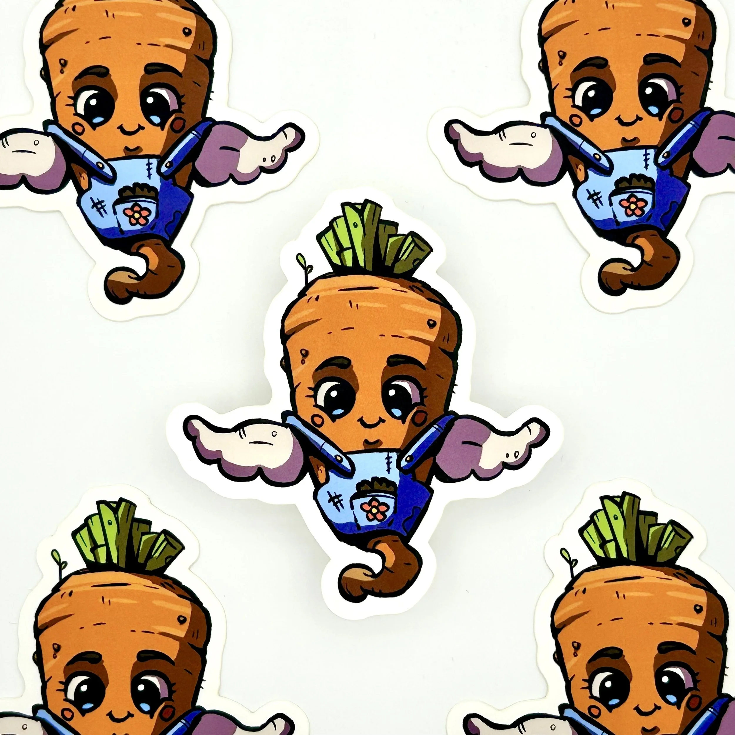 "Gardener Carrot" Sticker