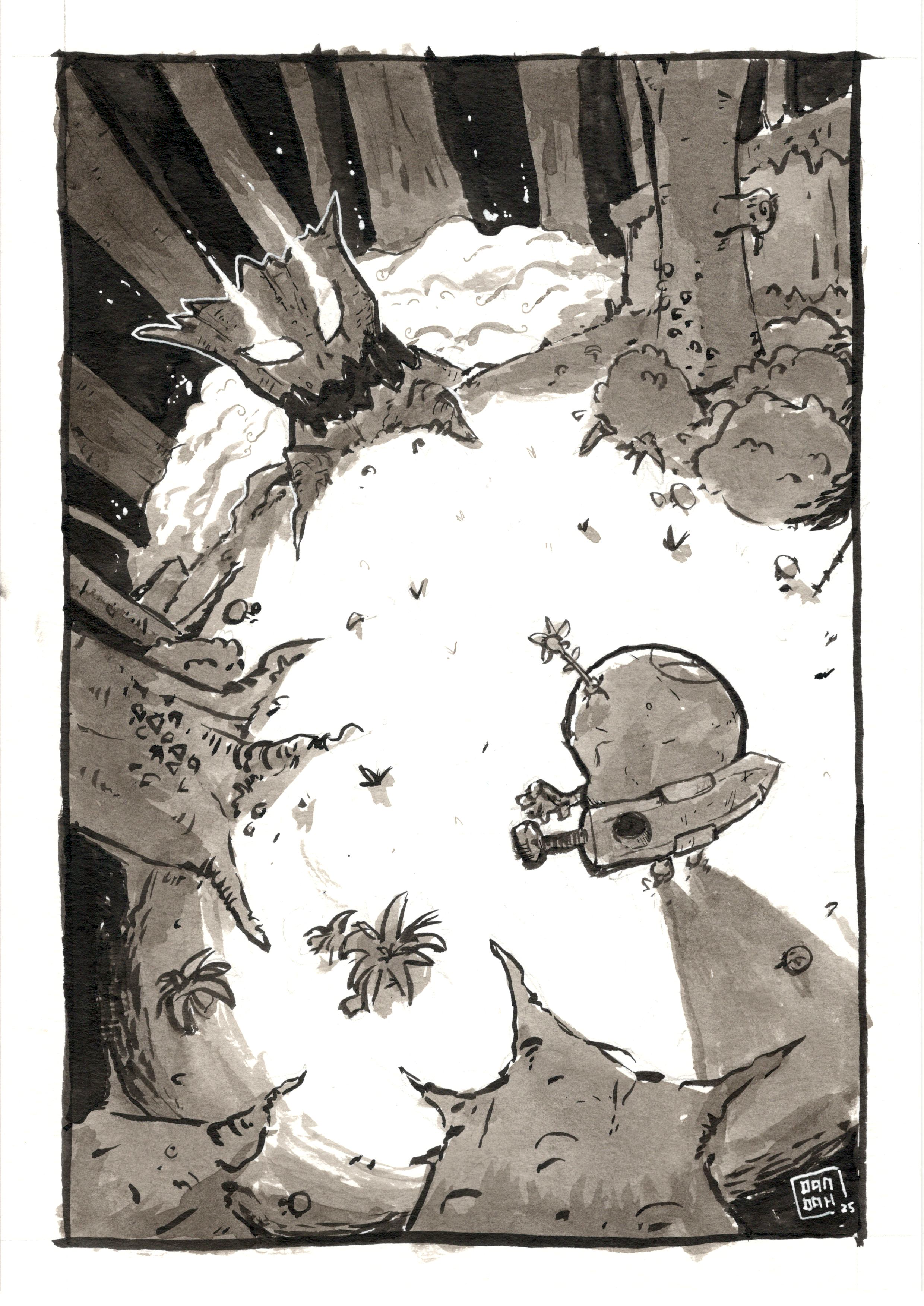 Lenny fight a evil tree stump