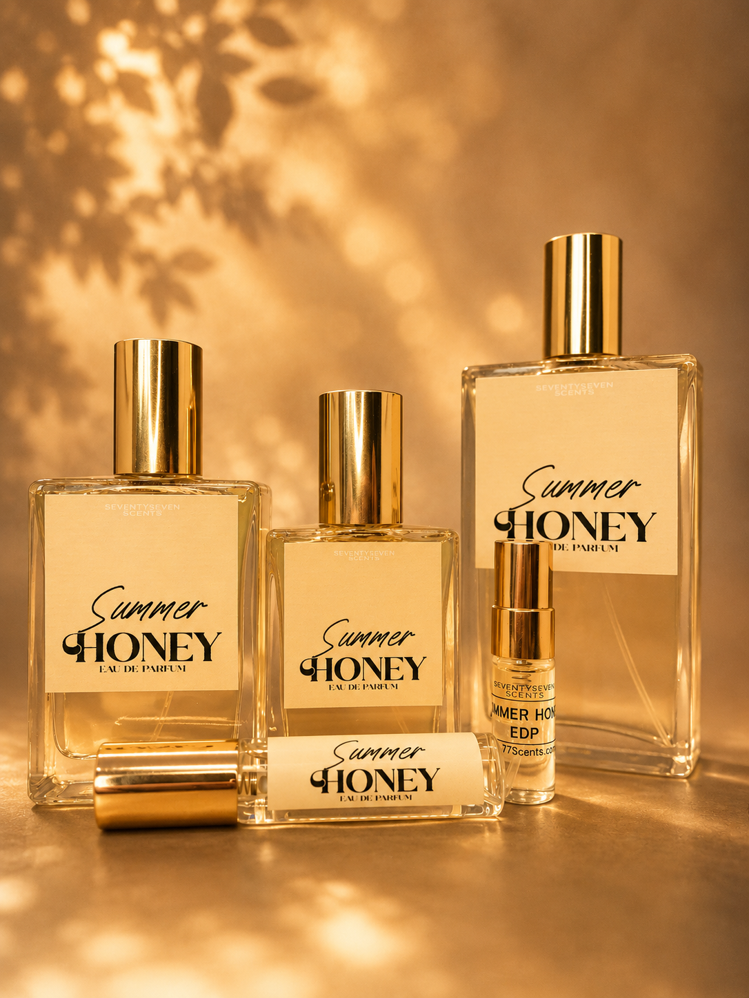 Summer honey EDP eau de parfum perfume, honey apple scented perfume, summer fragrance, 30ml, 100ml, 50ml, tester size and 10ml bottle, orchard scene
