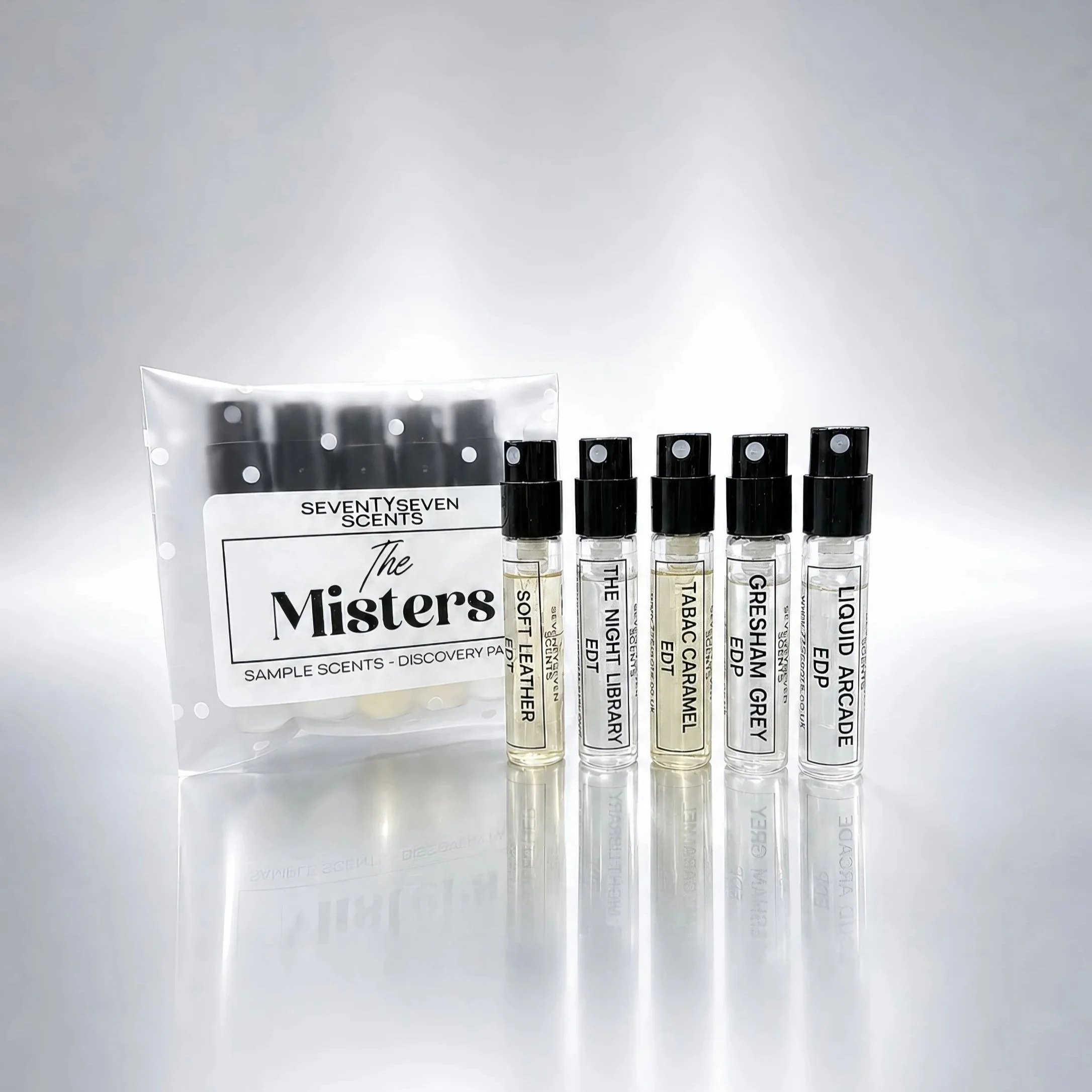 The Misters Men's Perfume Sample Pack – five 2ml samples of our best-loved men's scents (Copy)