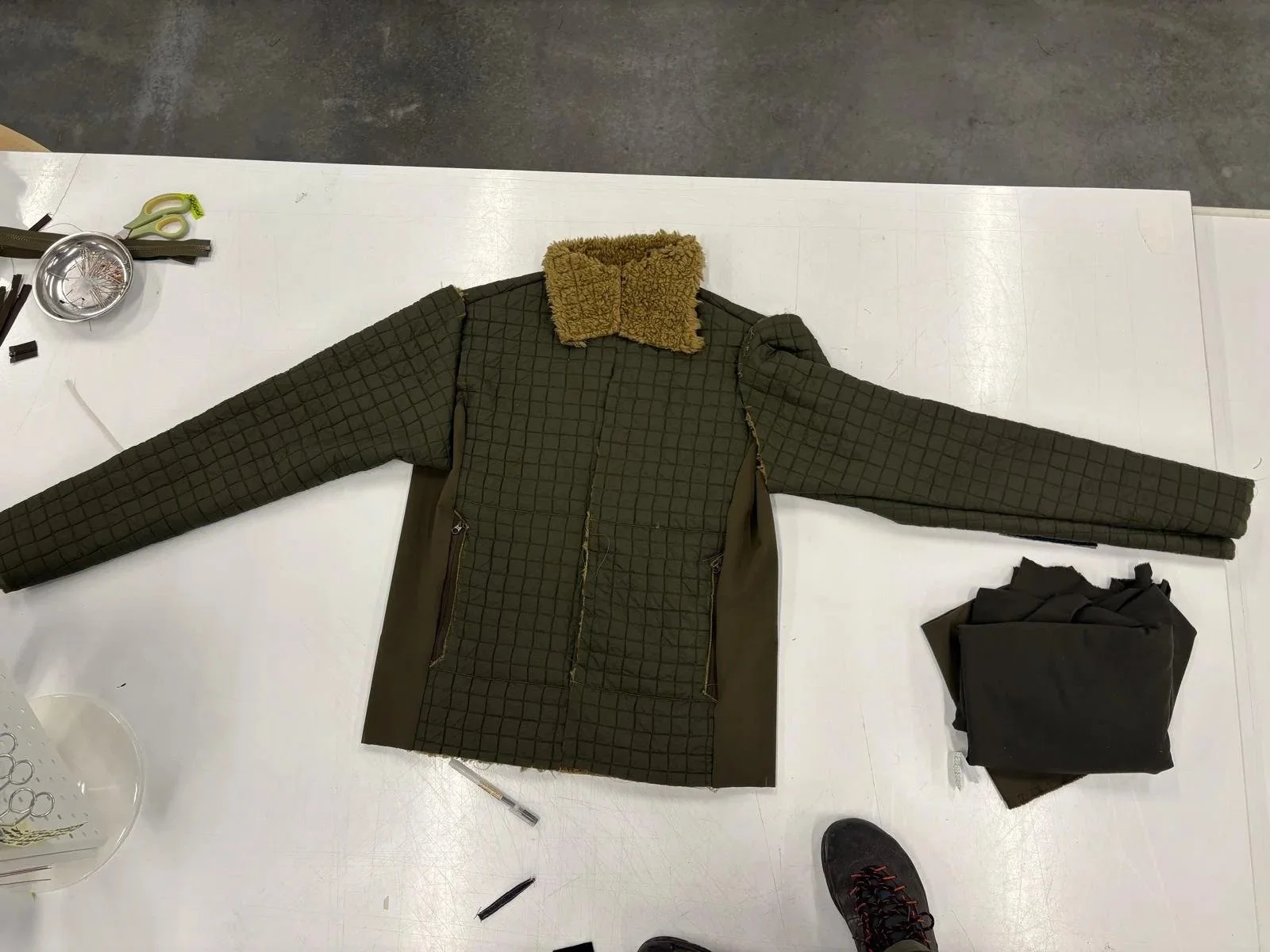 Layout before final sewing