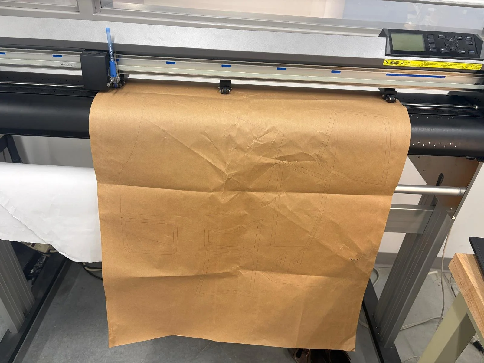 Plotter/cutter used for pattern creation