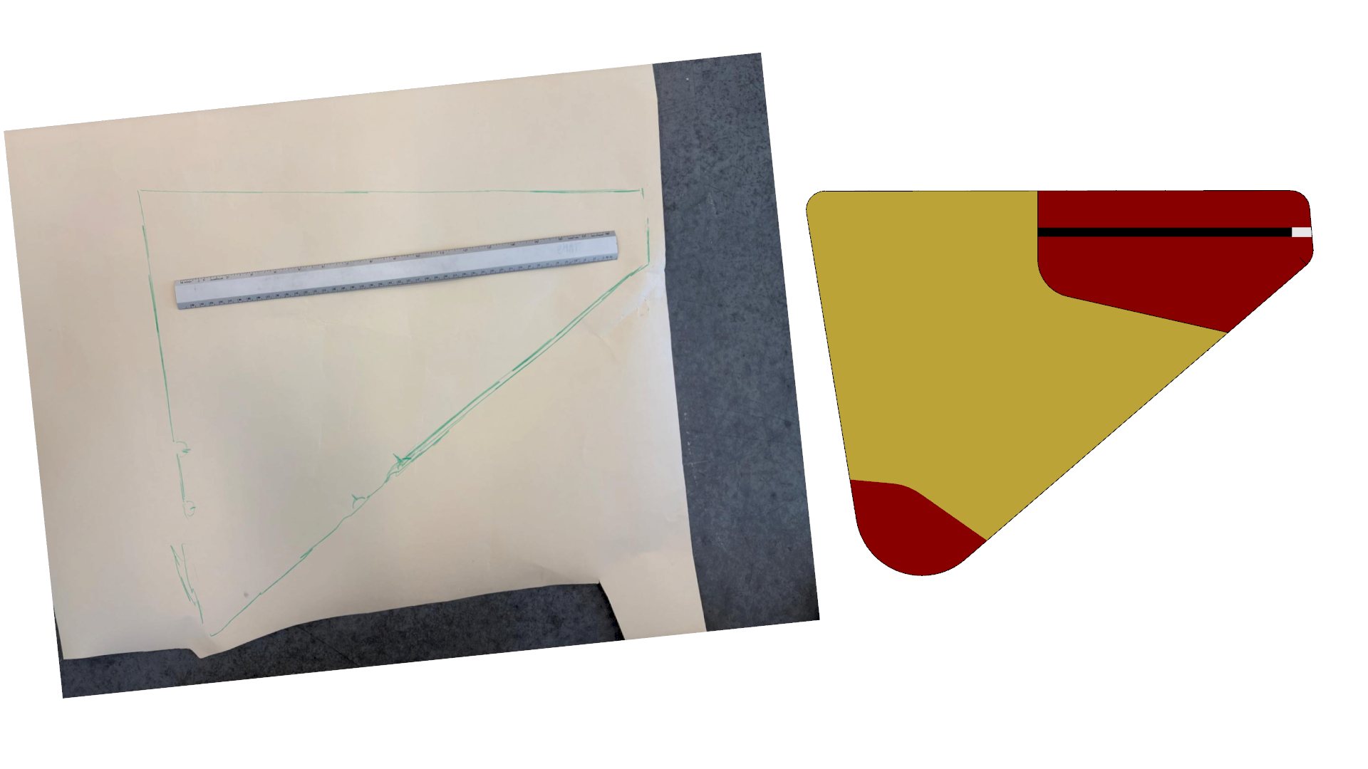 Tracing Frame on bike and digitizing dimensions