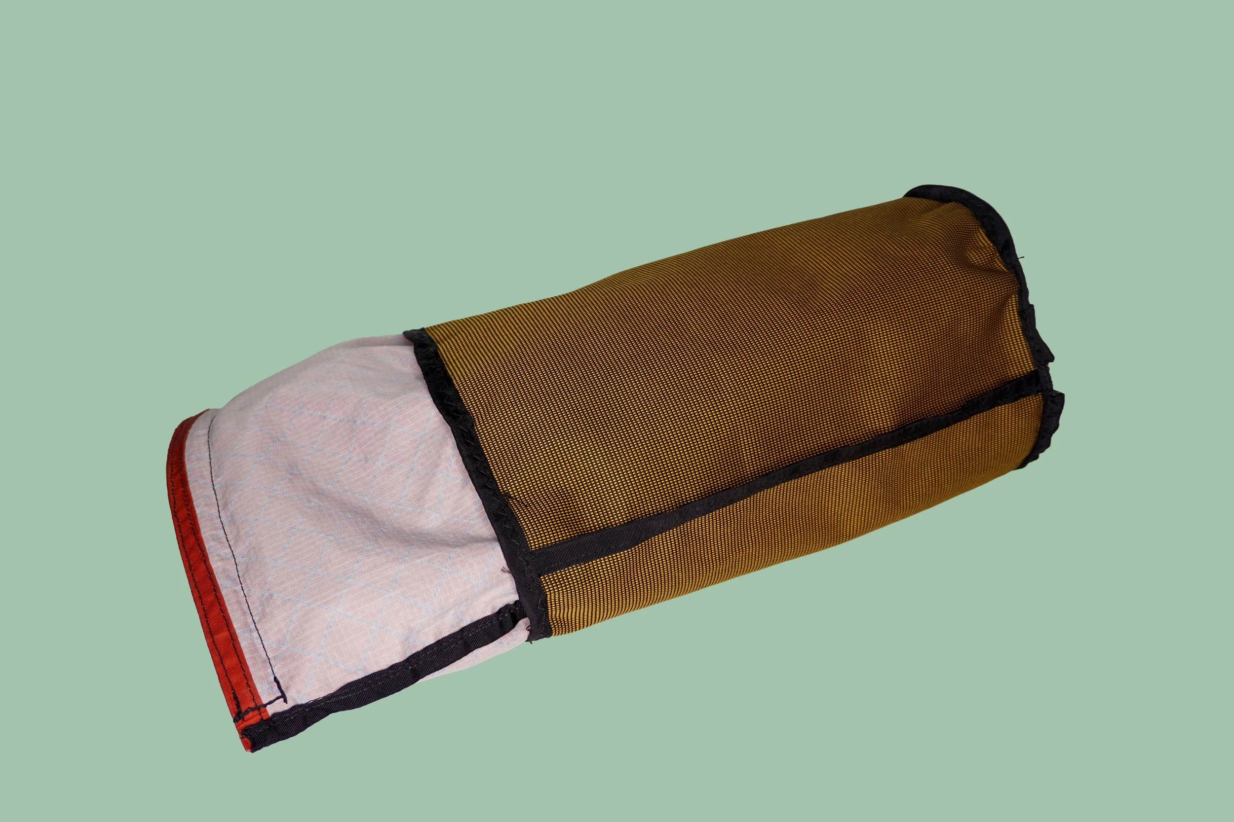 Inverted roll top sack
