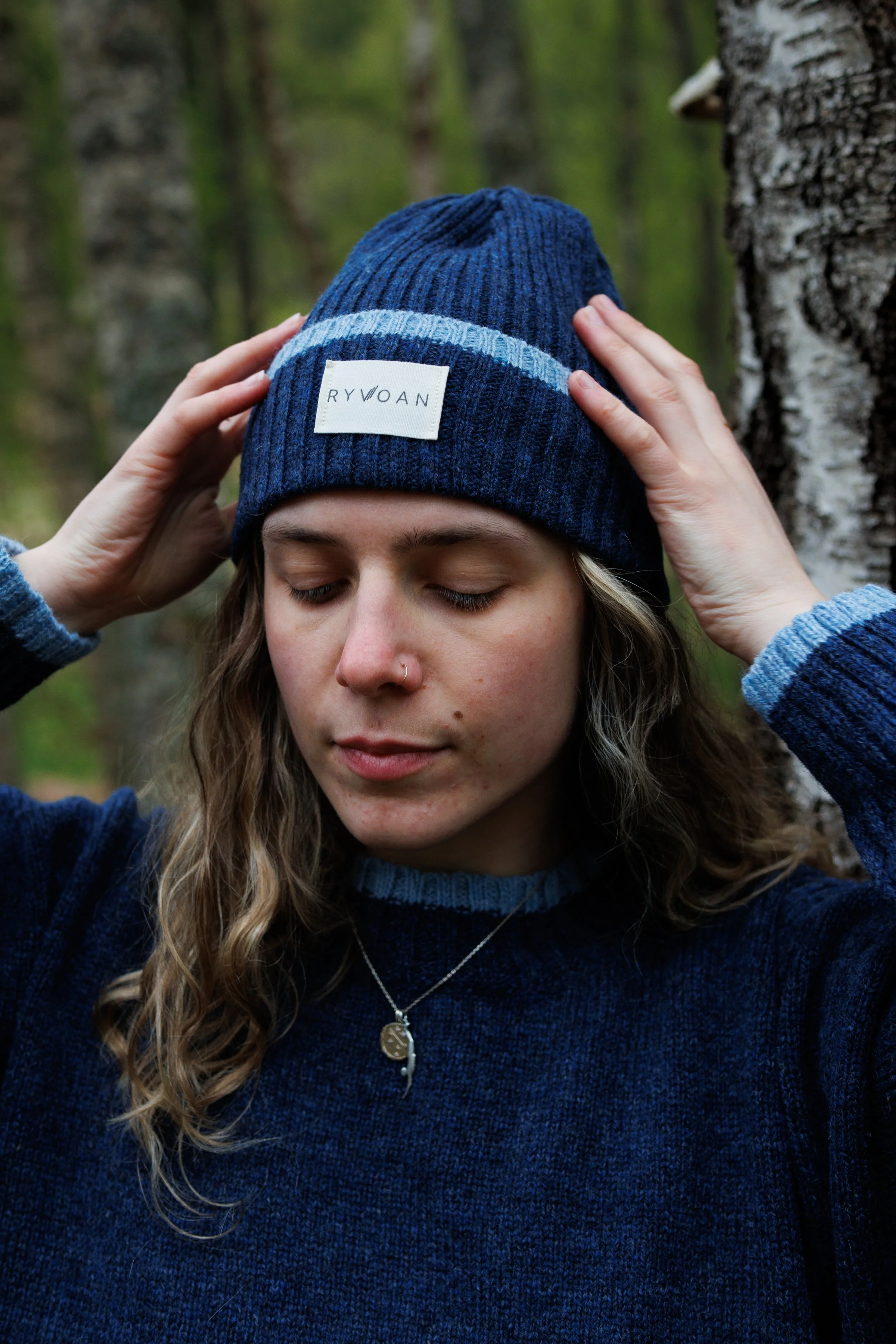 TRIM Beanie- Tarn & Navy