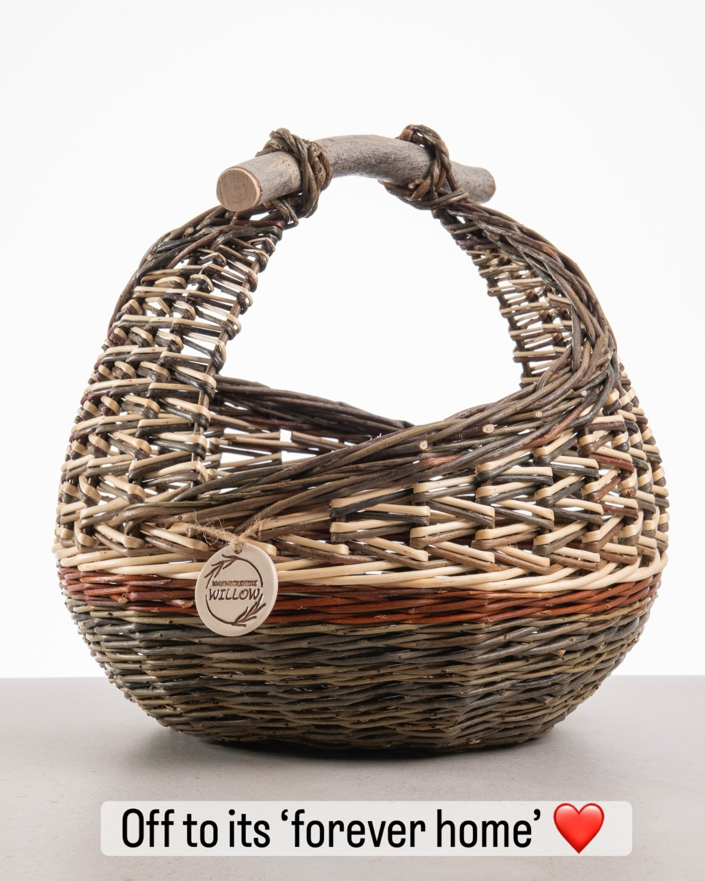 Deserving of a space on the grid, this basket found its &lsquo;forever home&rsquo; today @arts_in_the_cotswolds Christmas fair. 
I&rsquo;m so grateful to the loveliest returning customers and am always humbled when people come back for more of my wor