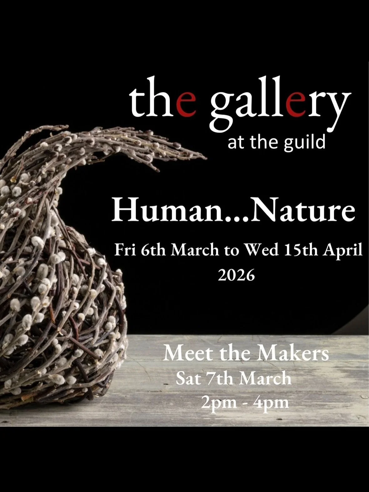 What does it mean to be human in a natural world? The upcoming exhibition,&nbsp; &lsquo;Human...Nature&rsquo;, at The Gallery at The Guild in The Old Silk Mill at Chipping Campden, brings together four distinct voices to explore the overlap between o